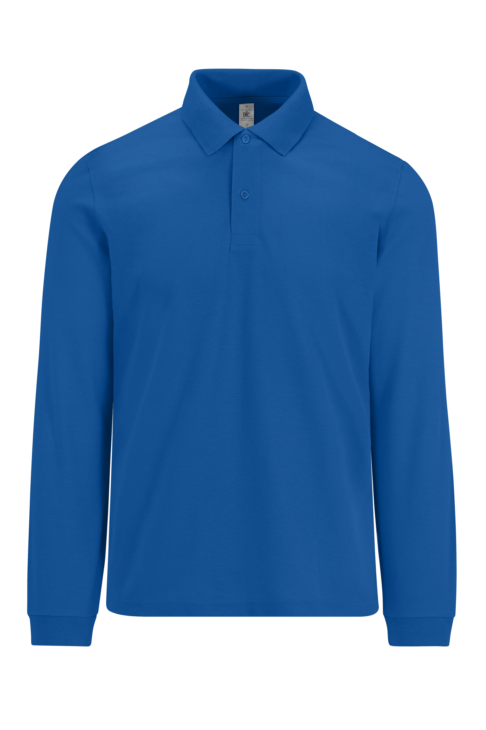 B&C MY POLO 210 Heren lange mouwen — Royal Blue