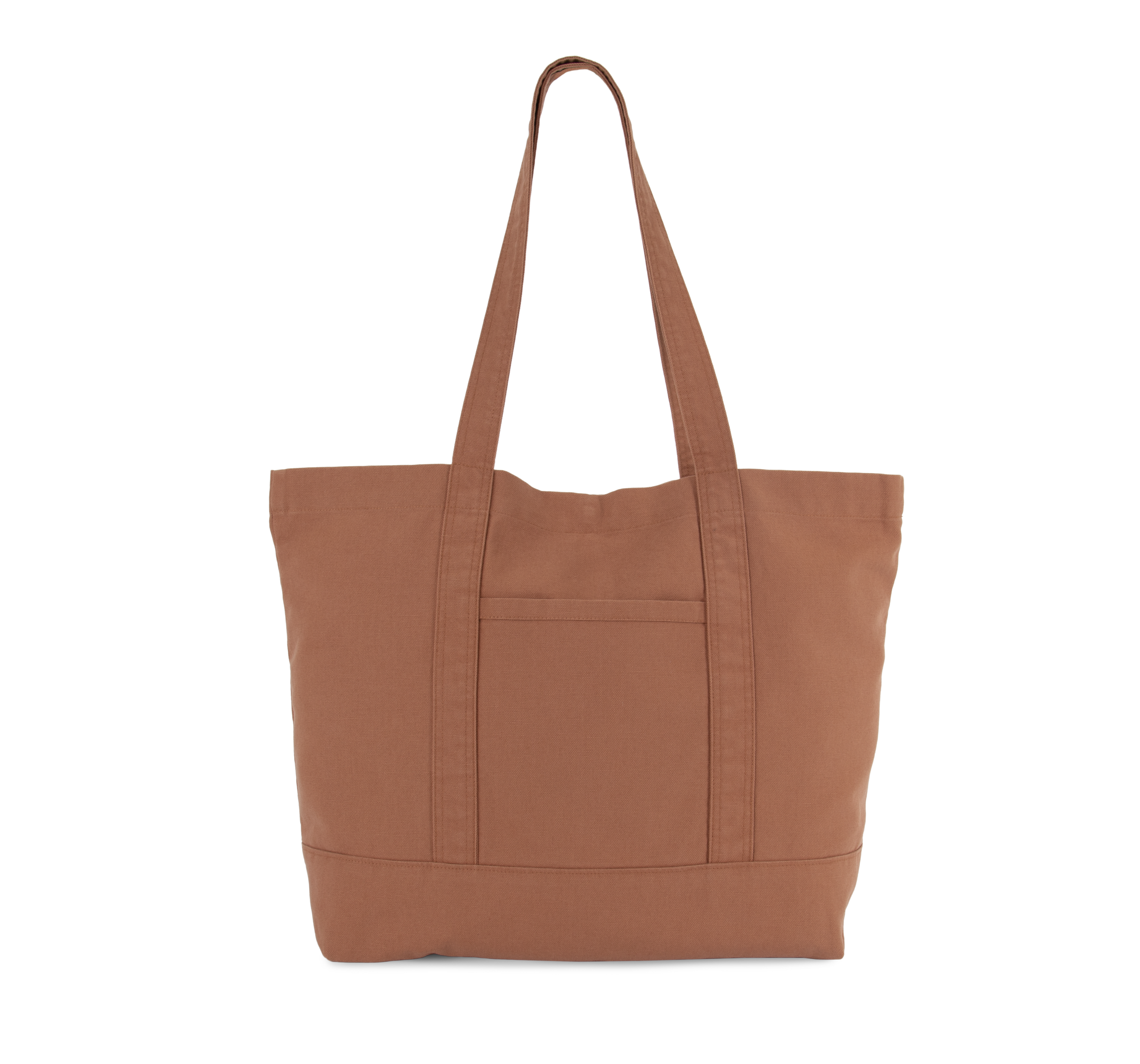 Kimood Grote shopper met zijzak — Washed Russet