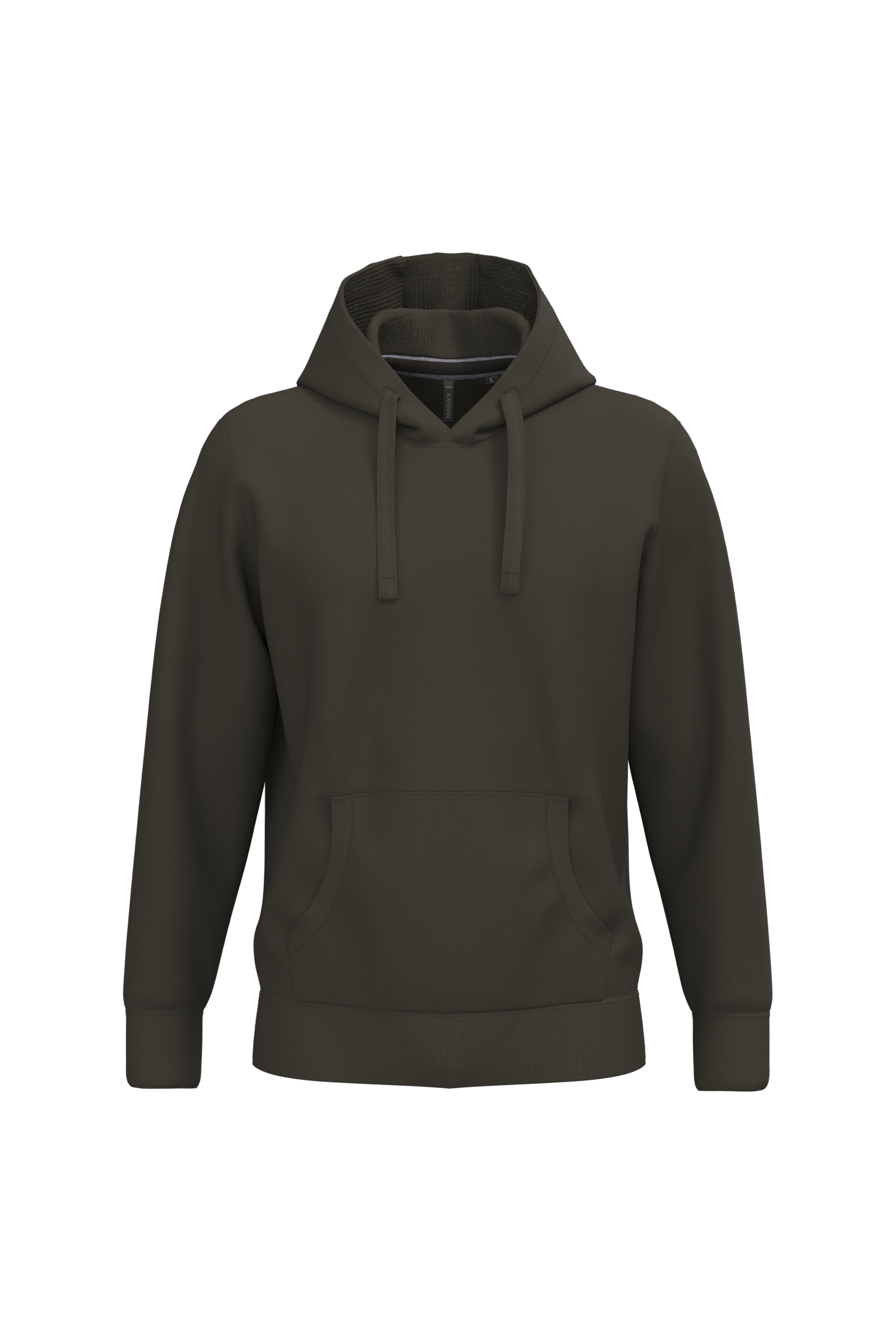Kariban Sweater met capuchon — Dark Khaki