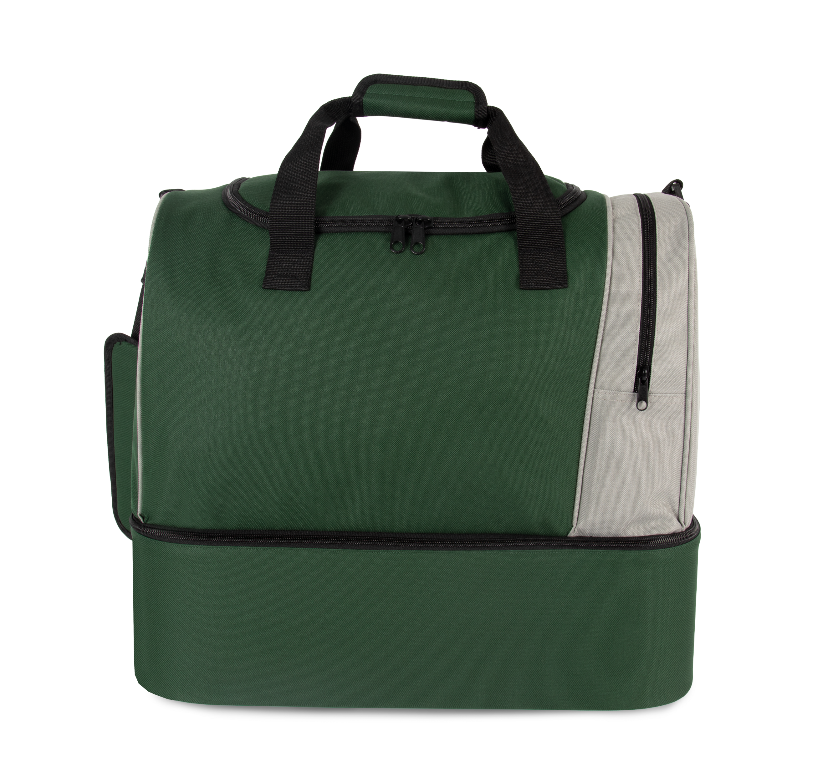 Kimood Sporttas met stevige bodem — Forest Green / Light Grey