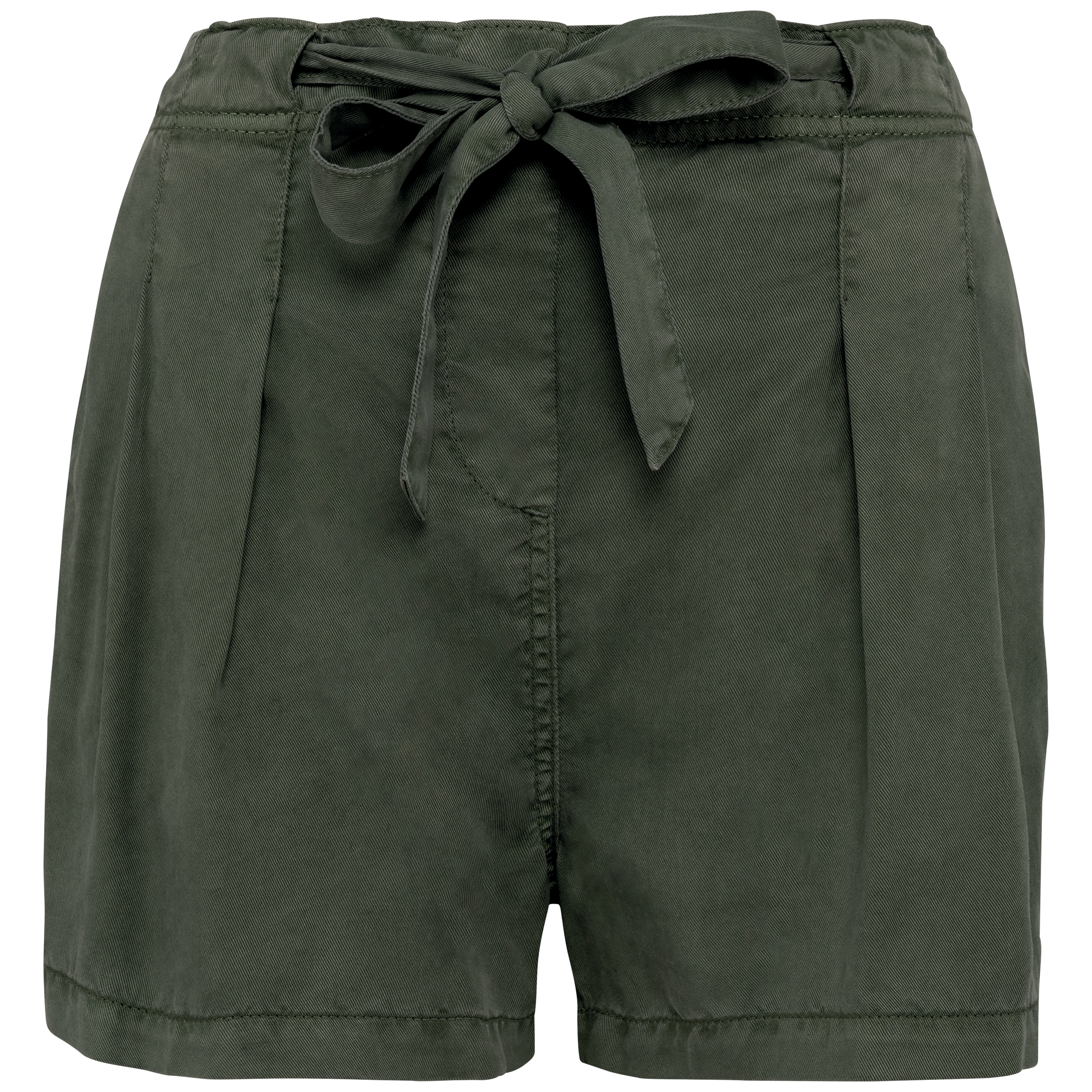 Spasso Ecologische verwassen damesshort van lyocell — Washed Organic Khaki