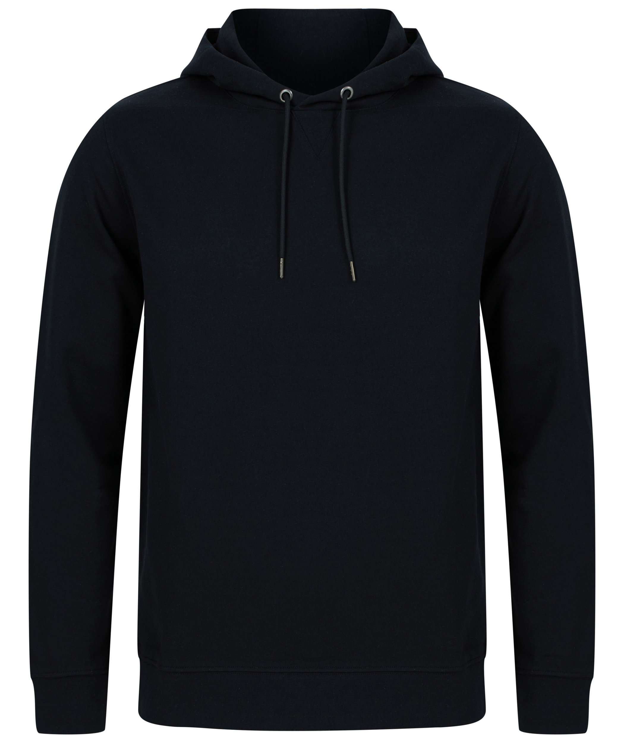 Henbury Ecologische unisex sweater met capuchon — Black