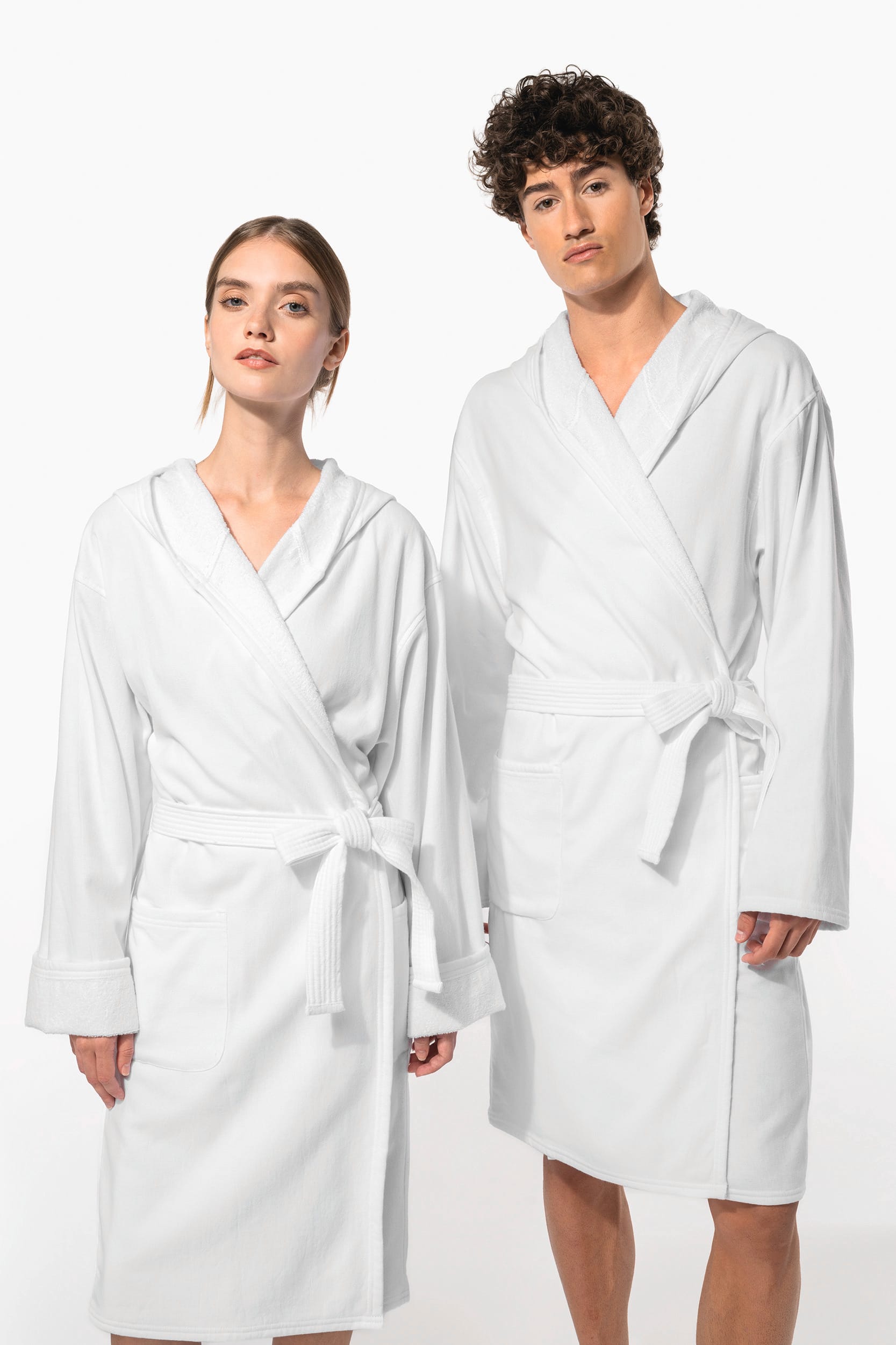 Kariban Biologische badjas met capuchon