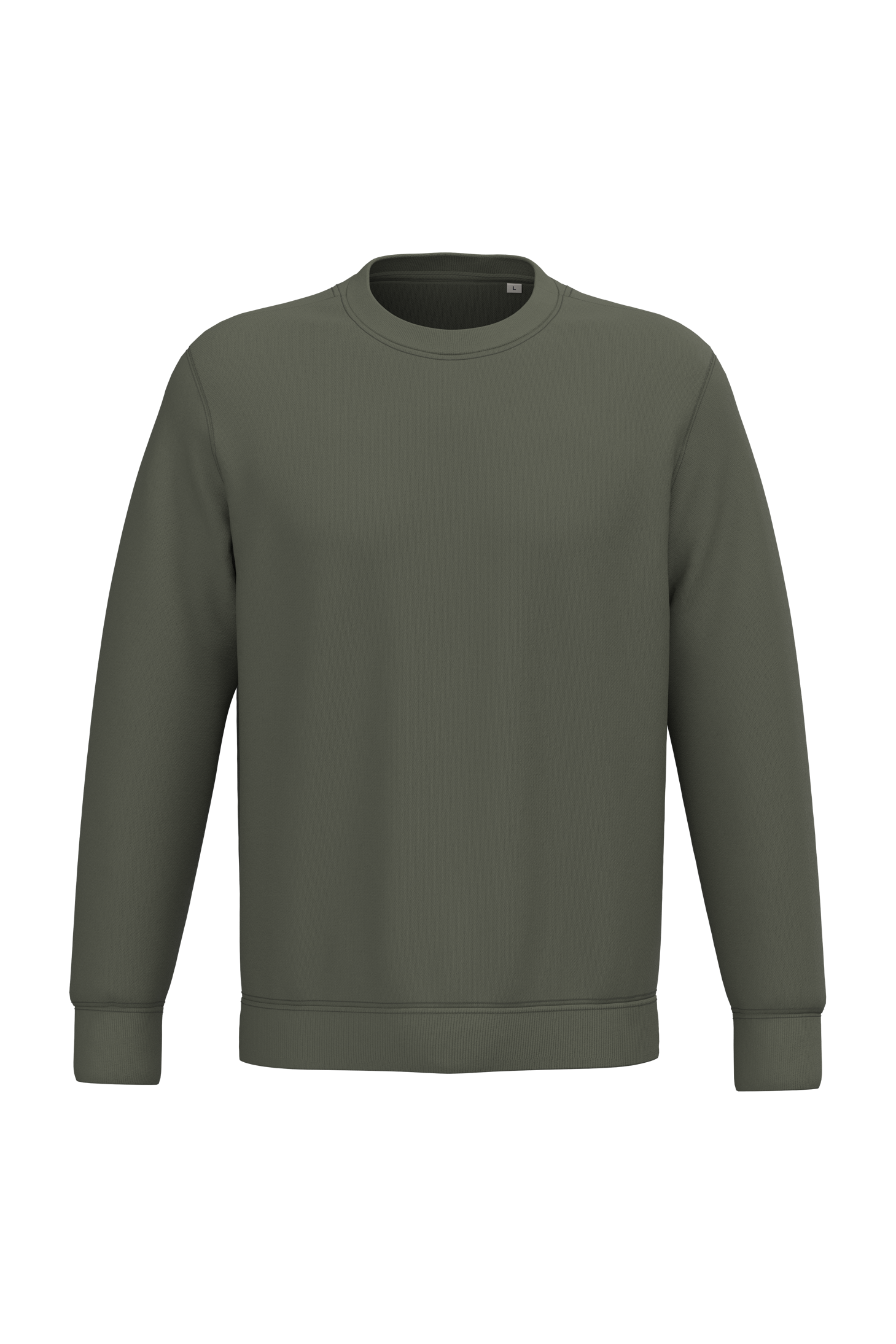 Native Spirit Ecologische uniseks sweater met ronde hals — Organic Khaki