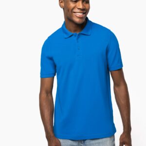 Kariban Heren piquépolo met korte mouwen