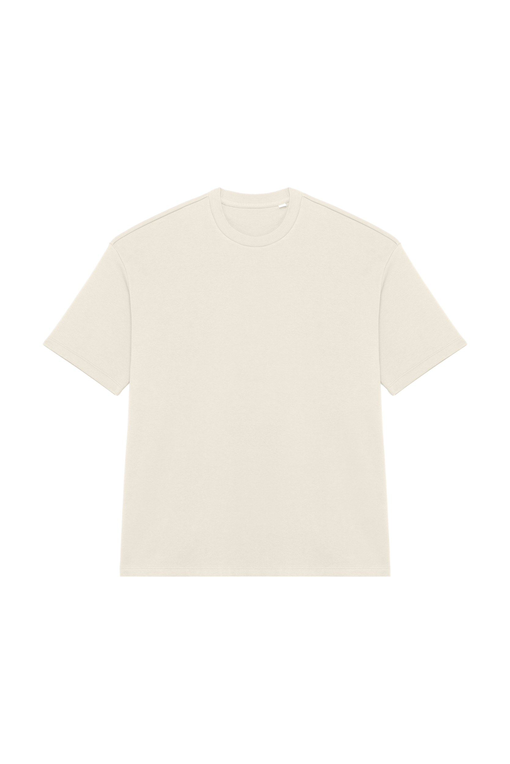 Native Spirit Ecologisch oversized uniseks T-shirt French Terry — Ivory