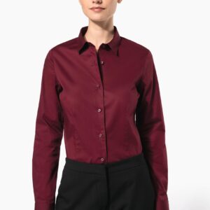 Kariban Dames stretch blouse lange mouwen