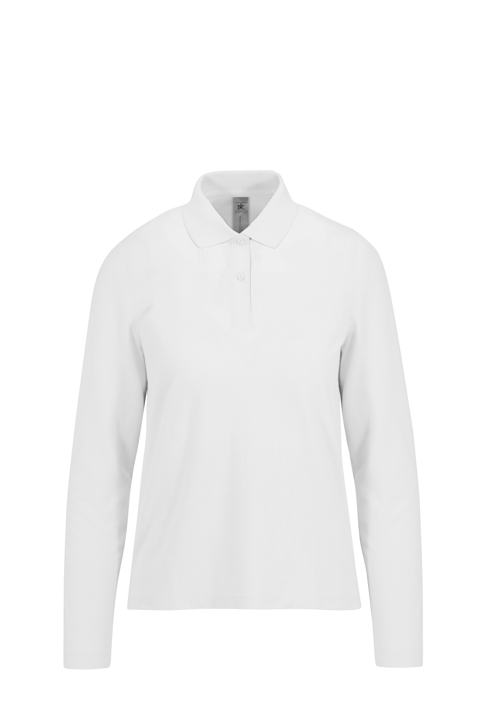B&C MY POLO 180 Dames lange mouwen — White