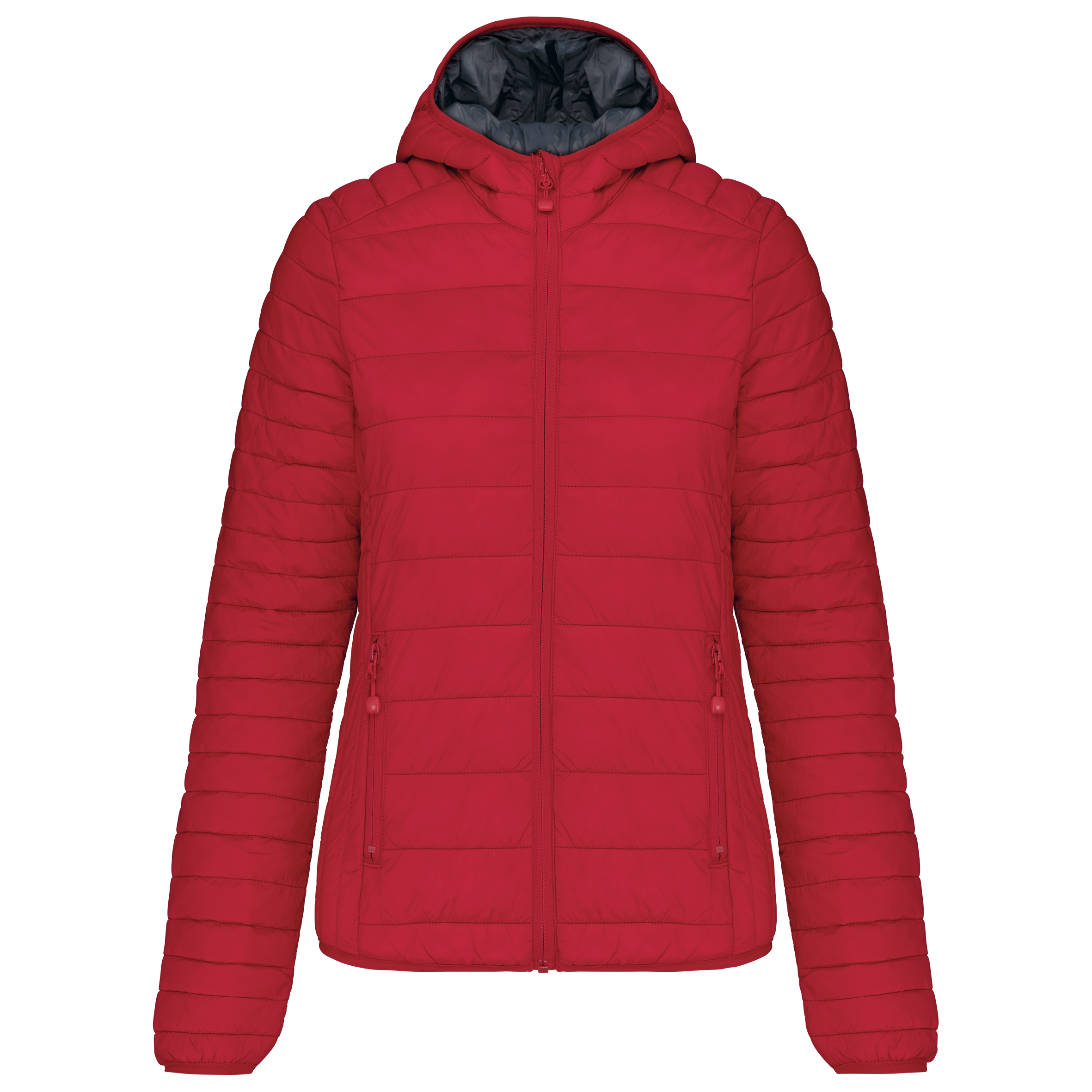 Kariban Ladies' lightweight hooded padded jacket — Red