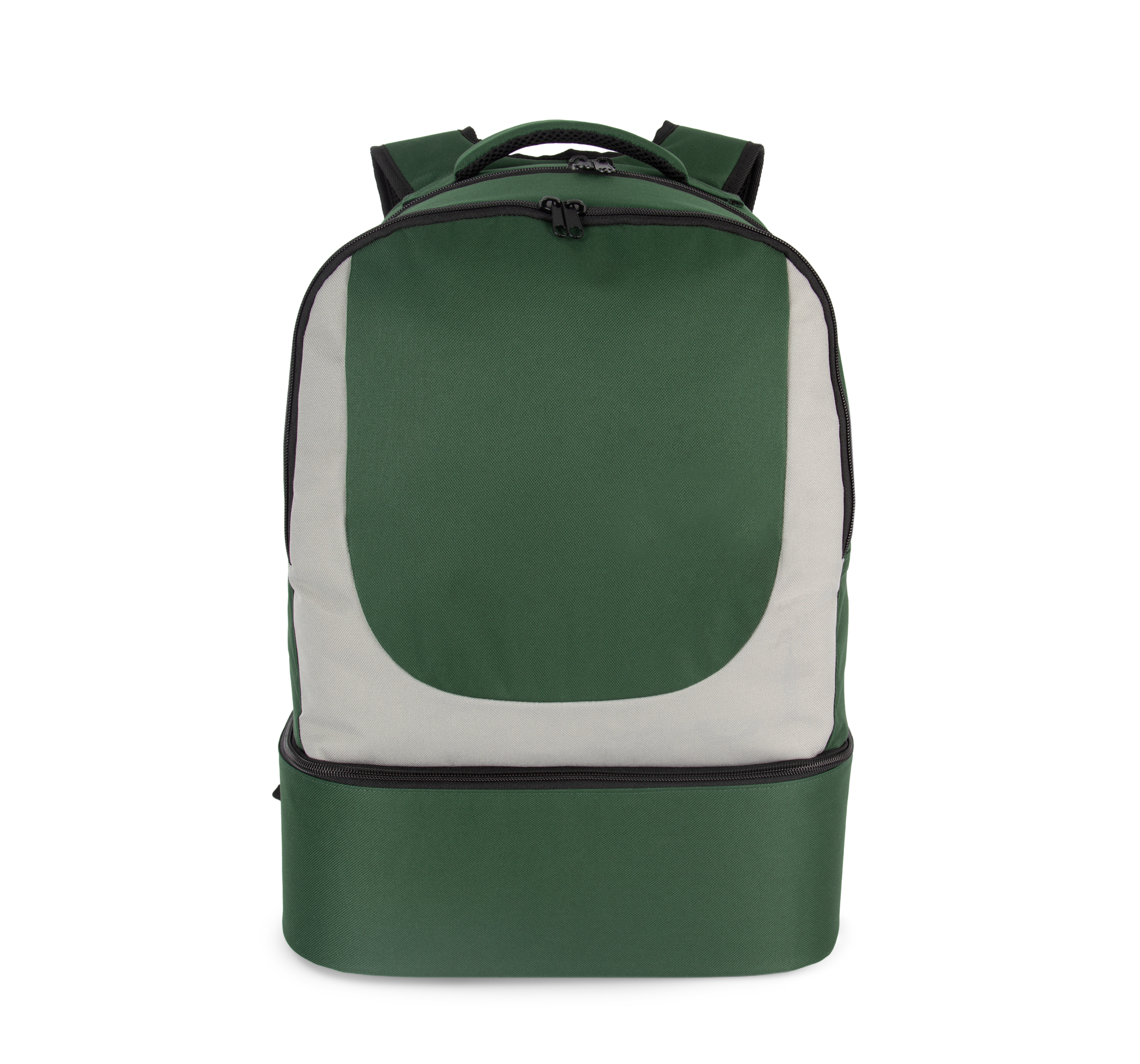 Kimood Rugzak voor teamsport met stevige bodem — Forest Green / Light Grey