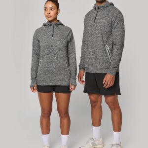 PROACT® Unisex sportsweater Met Capuchon En Ritskraag