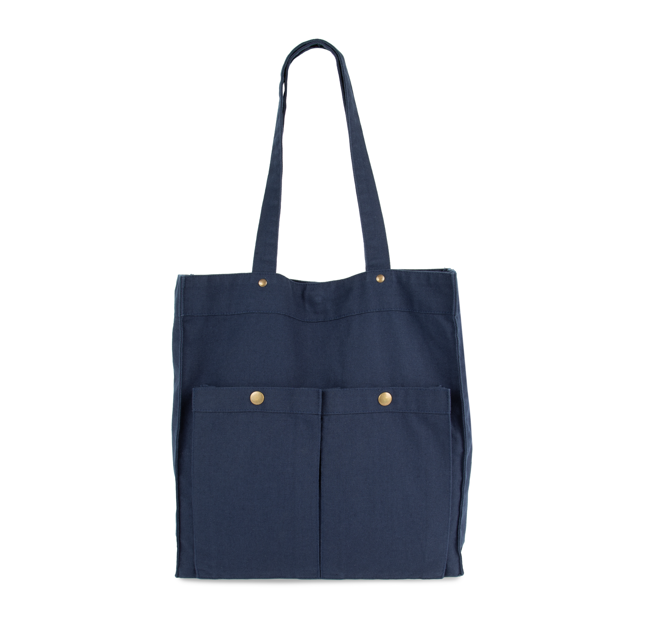 Kimood Tas met dubbel voorvak — Washed Navy