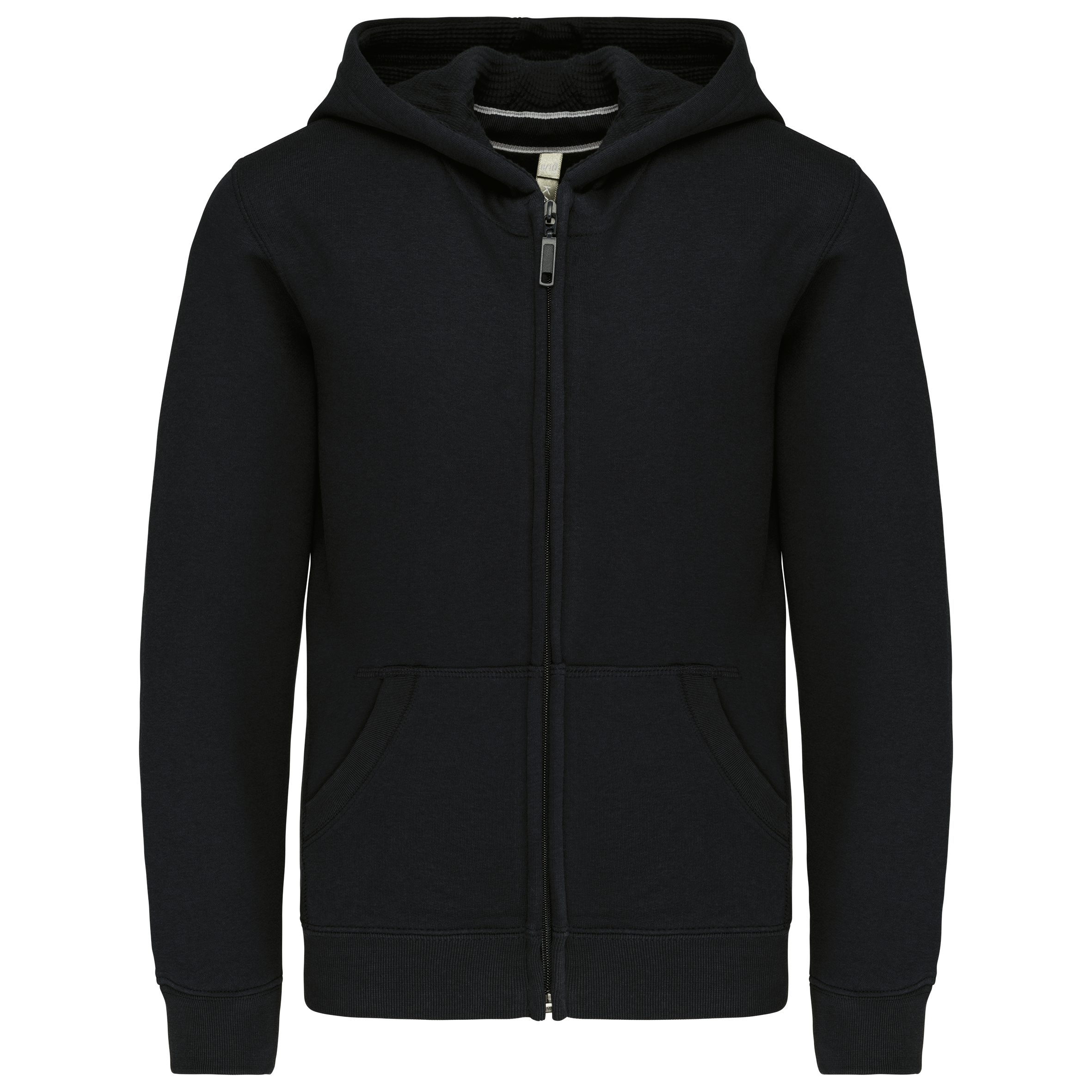 Kariban Kinder sweatvest met capuchon — Black