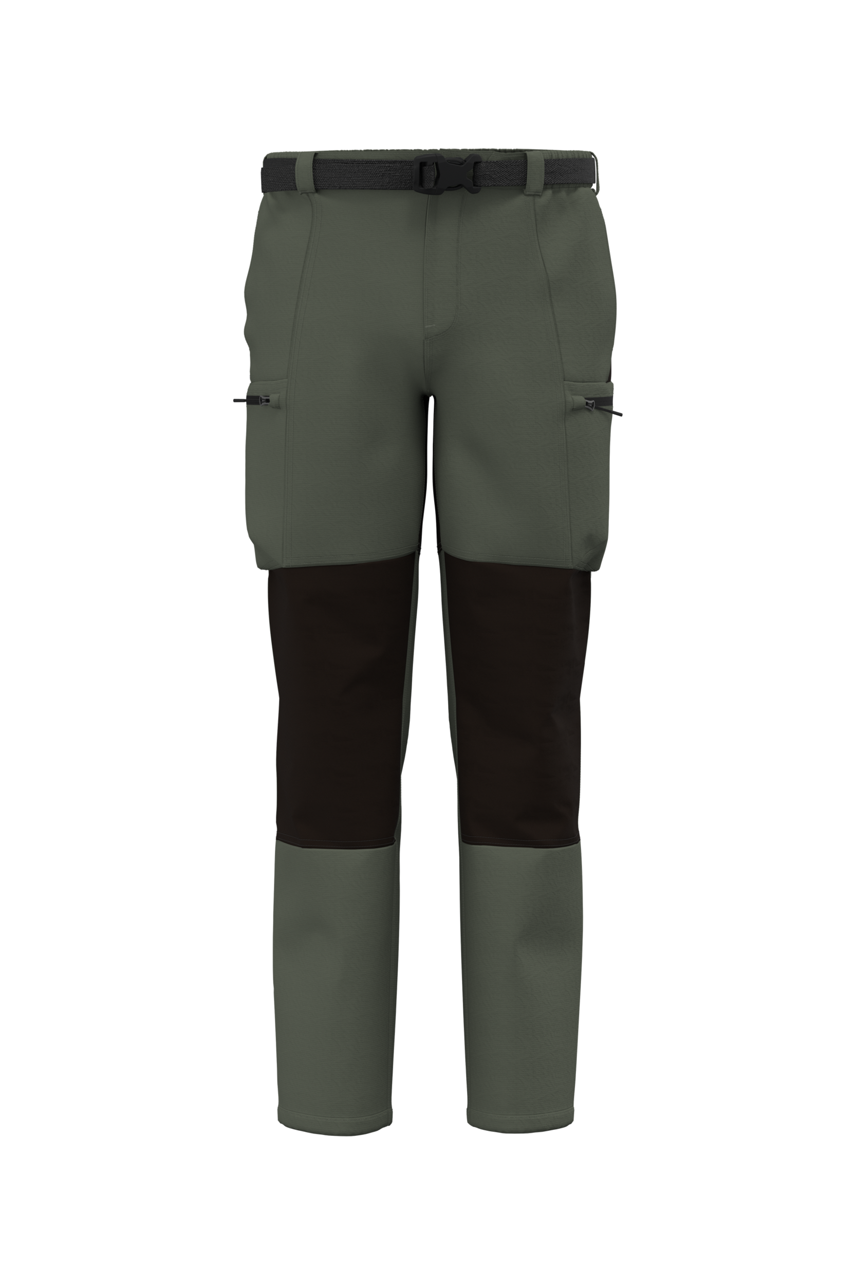 PROACT® Uniseks outdoorbroek — Sporty Khaki / Black