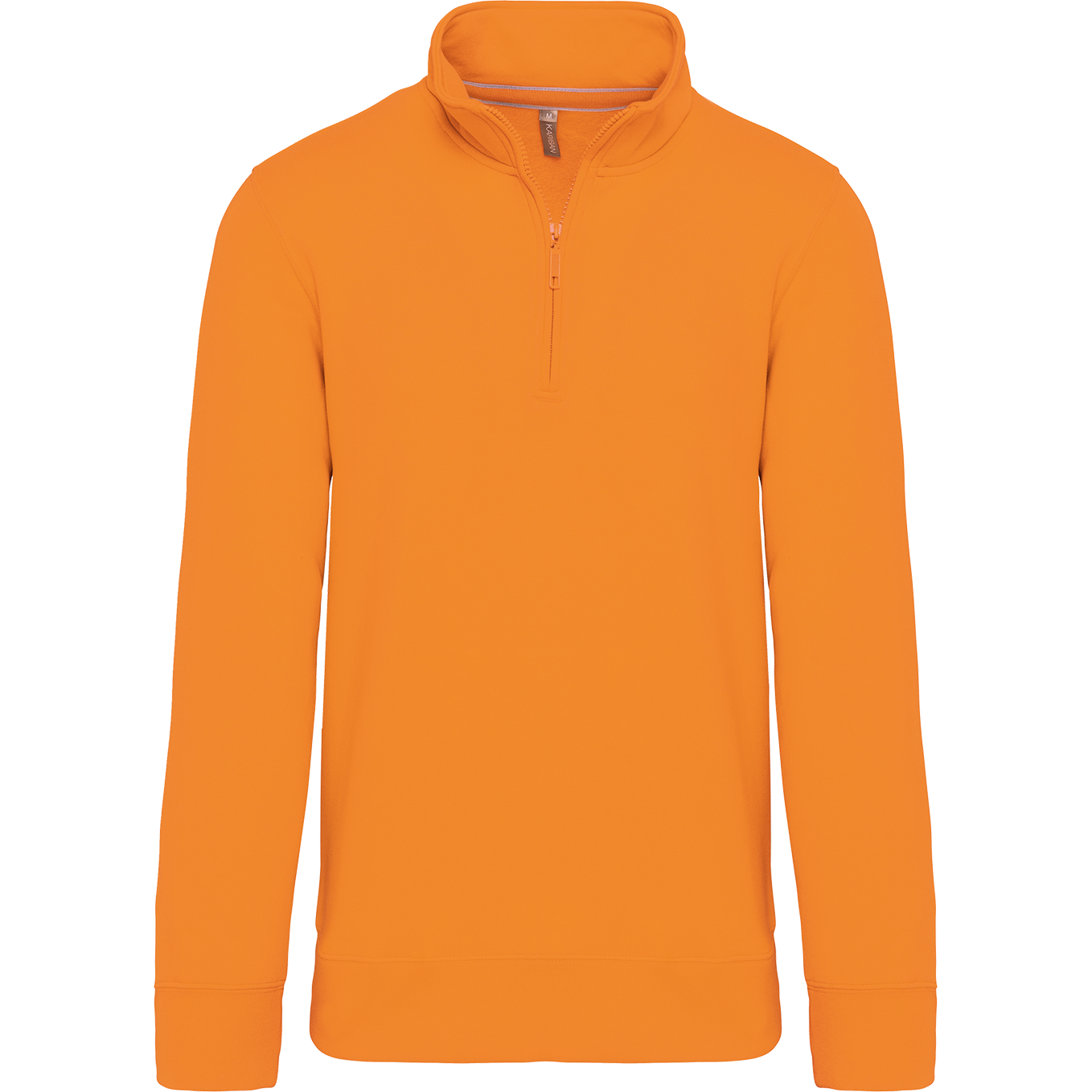 Kariban Sweater met ritskraag — Orange