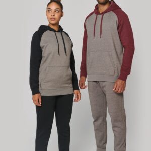 PROACT® Tweekleurige sweater met capuchon volwassene