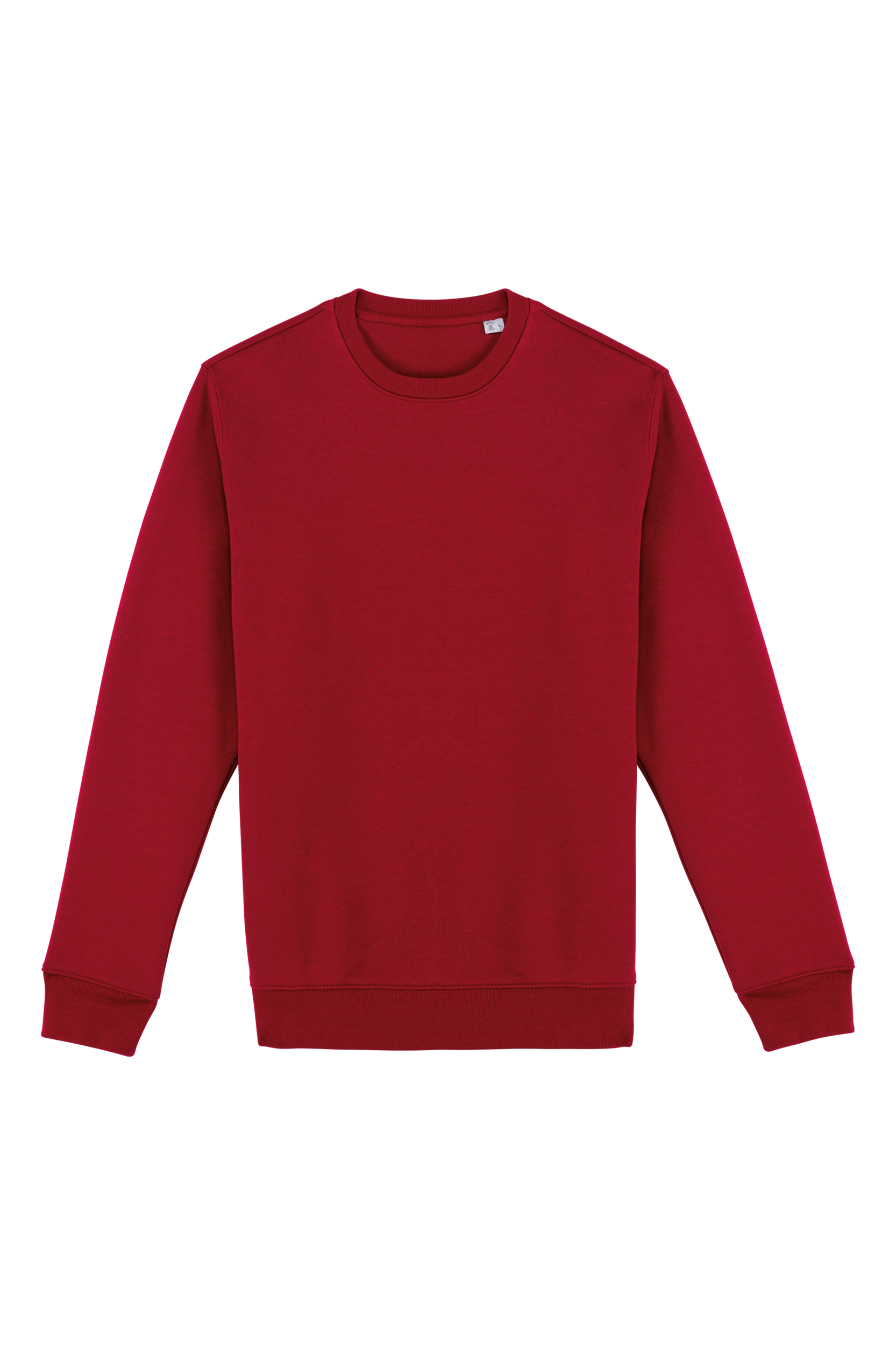 Native Spirit Ecologische uniseks sweater met ronde hals — Hibiscus Red