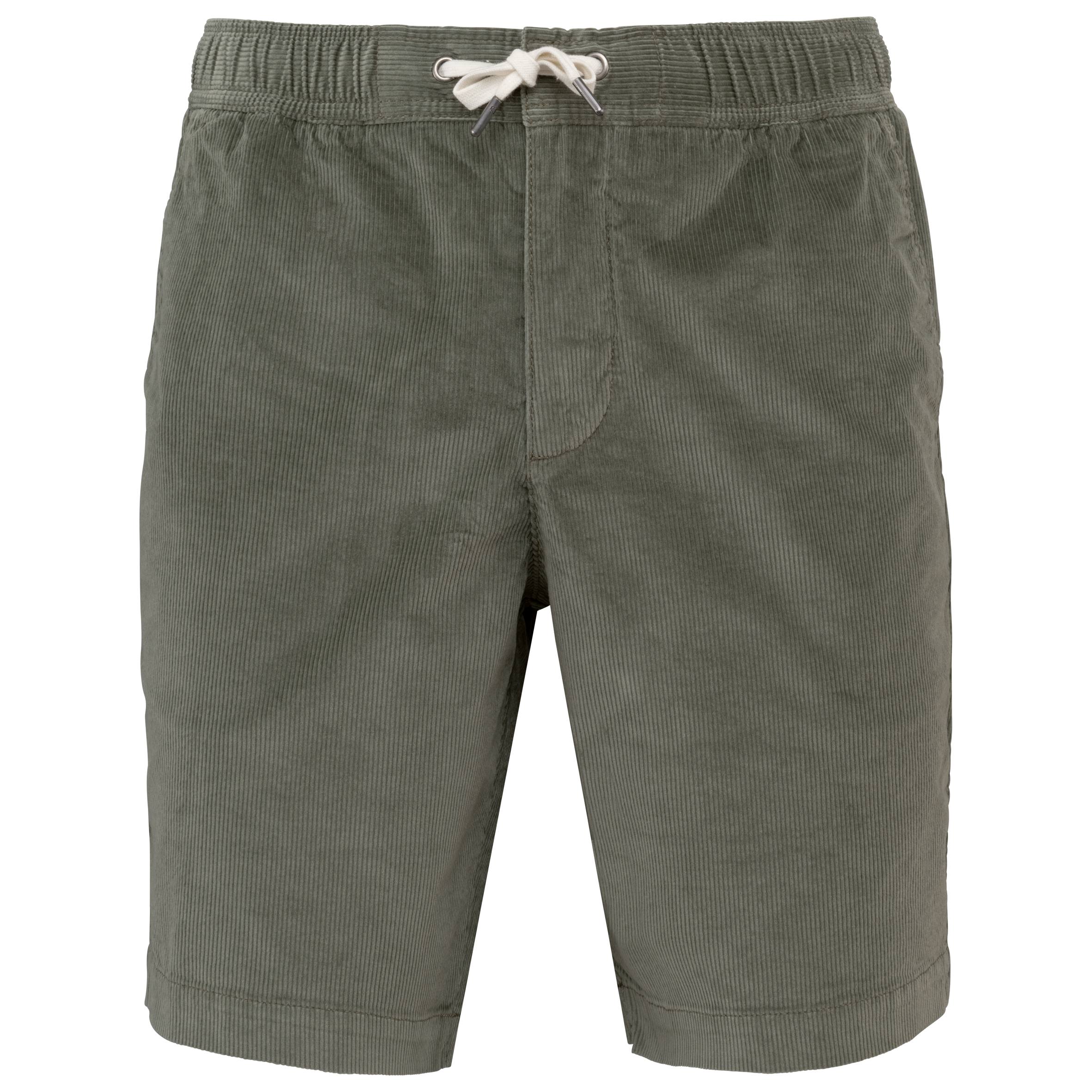 Spasso Ecologische bermuda van ribfluweel — Pale Khaki