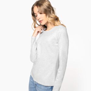 Kariban Dames T-shirt ronde hals lange mouwen