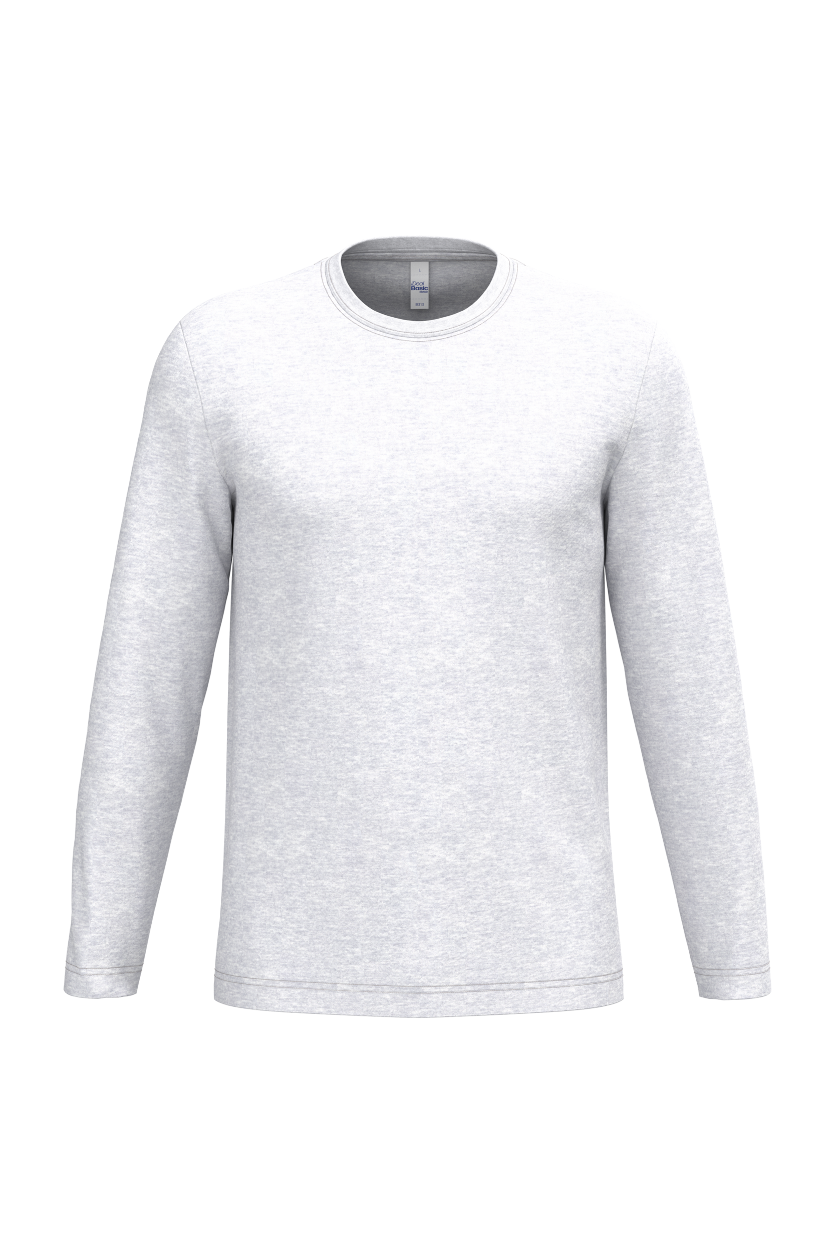 iDeal Basic Brand iDeal150 uniseks T-shirt LSL — Ideal Ash Heather