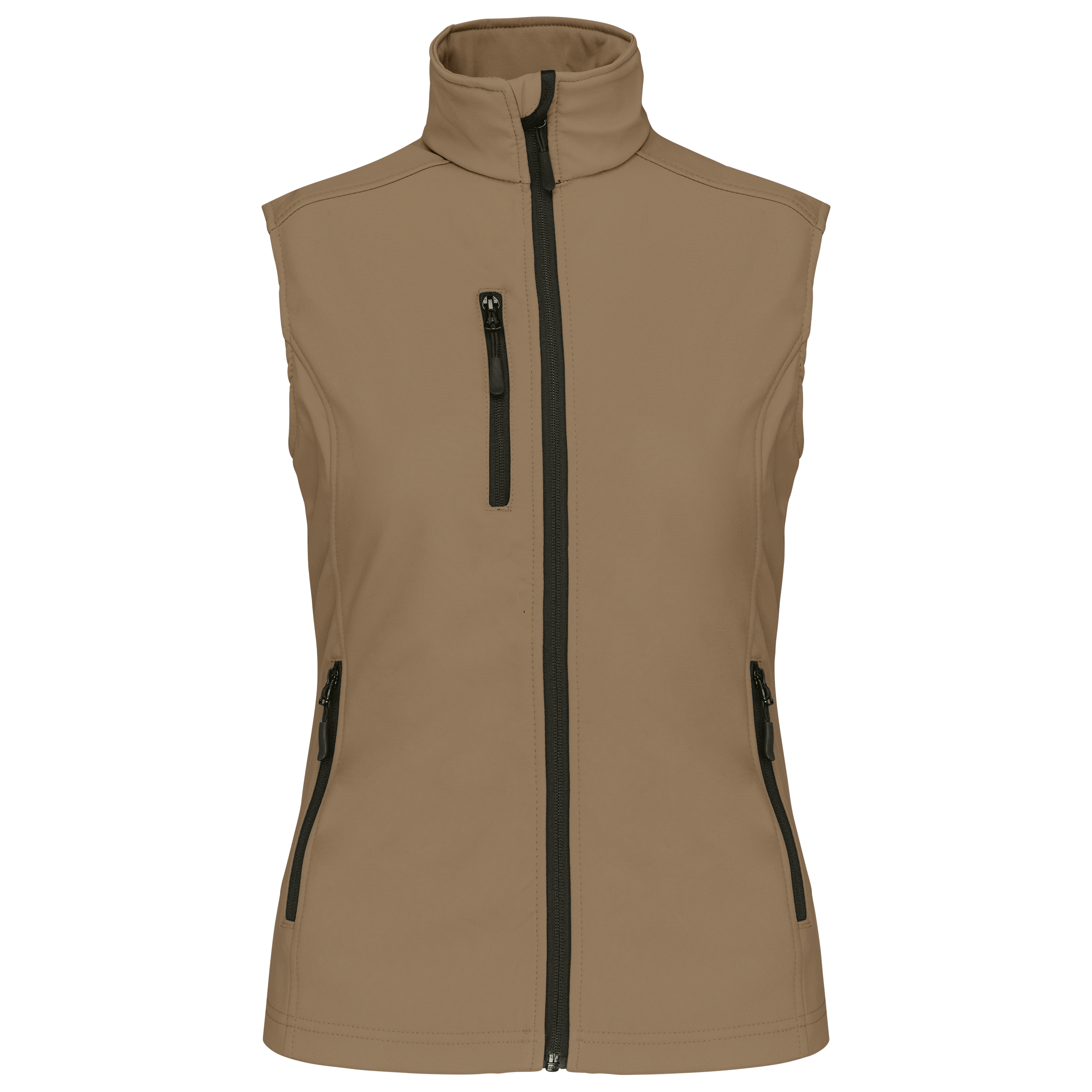 Kariban Dames softshell bodywarmer — Camel