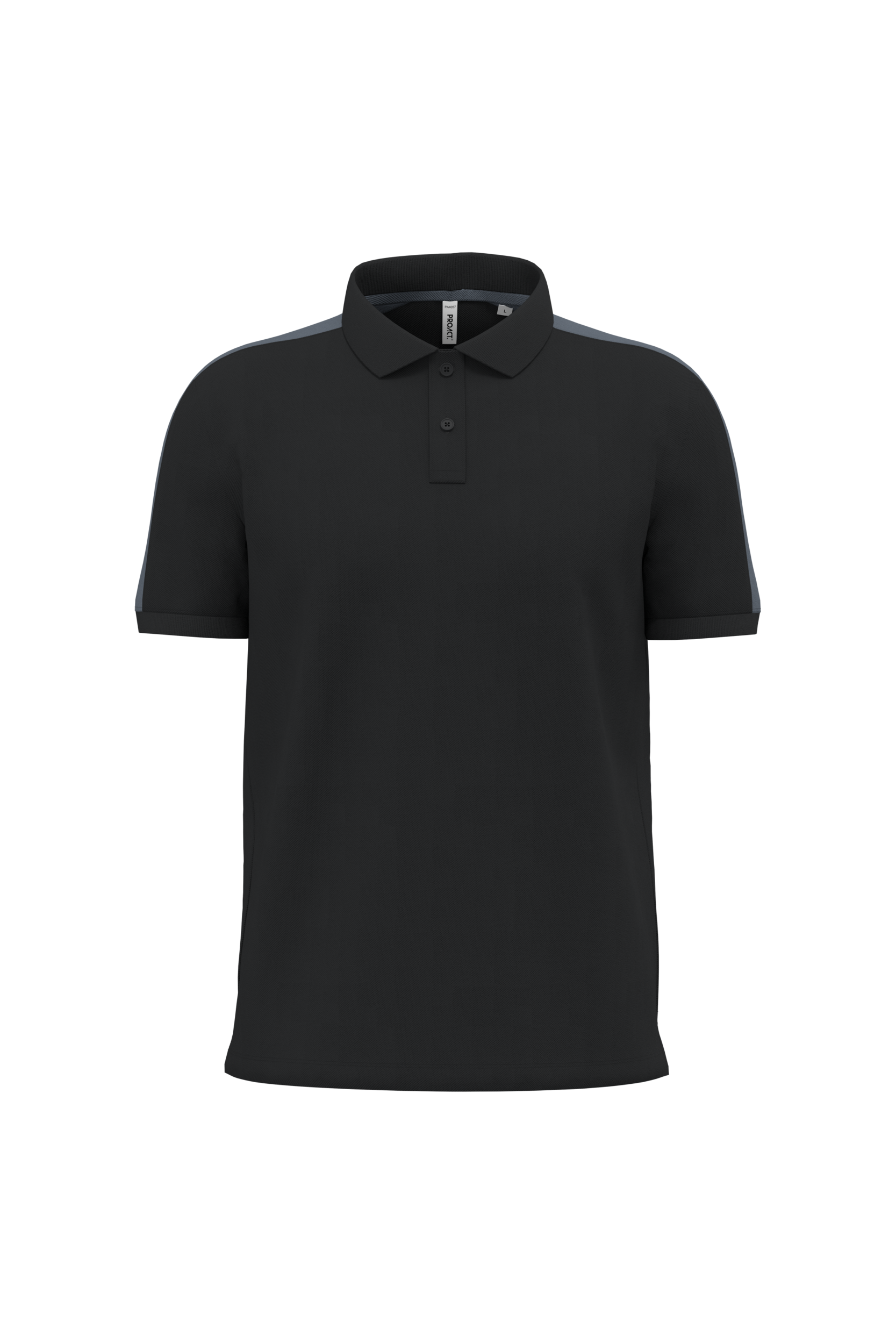 PROACT® Uniseks teamwear polo — Black / sporty grey