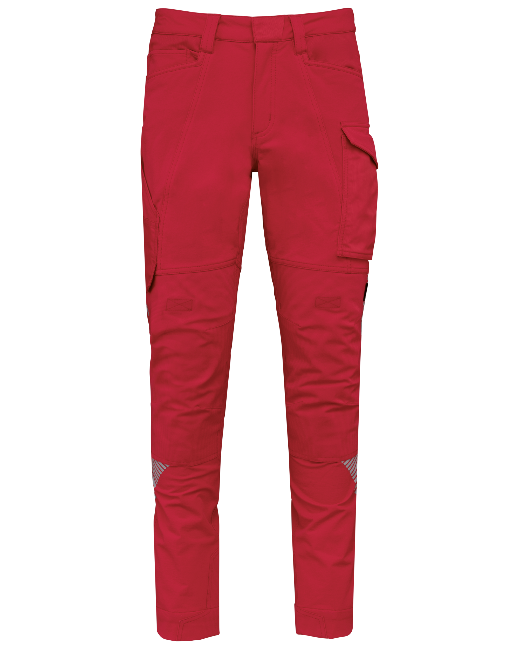 WK. Designed To Work Gerecyclede stretchbroek multizakken uniseks — Red