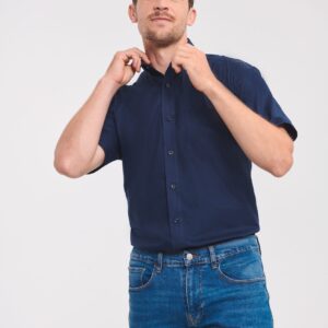 Russell Men's Short Sleeve Easy Care Oxford Shirt