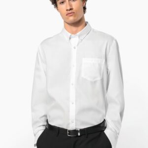 Kariban Heren non-iron overhemd lange mouwen