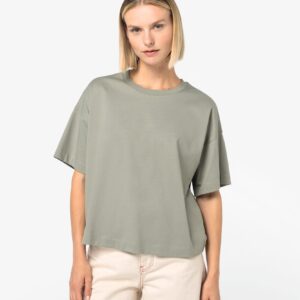 Native Spirit Duurzaam boxy dames-T-shirt met afhangende schouders   