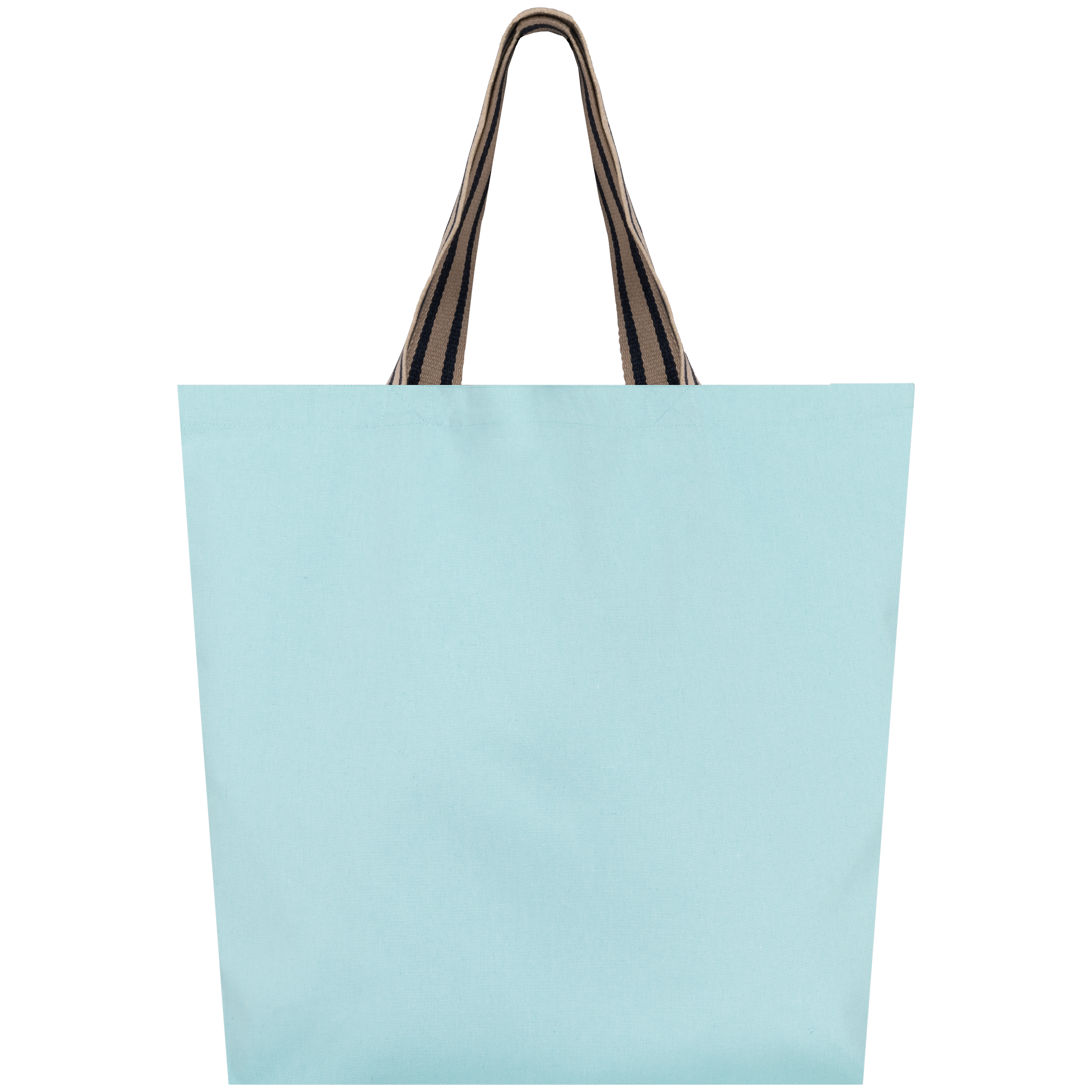 Native Spirit Grote ecologische shopper — Topaz Blue / Desert Sand / Horizon Blue Stripes