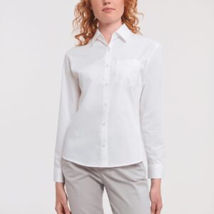 Russell Ladies' Ls Pure Cotton Easy Care Poplin Shirt