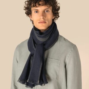 Spasso Gestreepte uniseks tulbanddoek  — Marine Twill Stripes