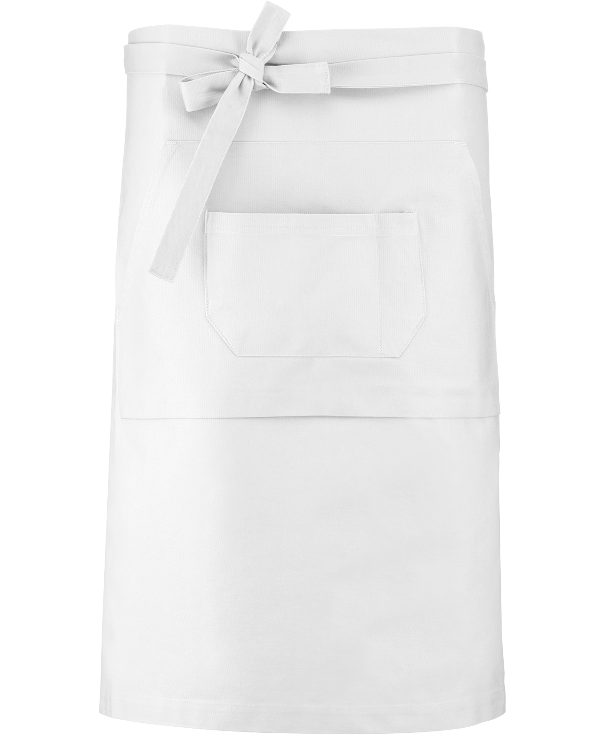 Kariban Katoenen lang schort — White