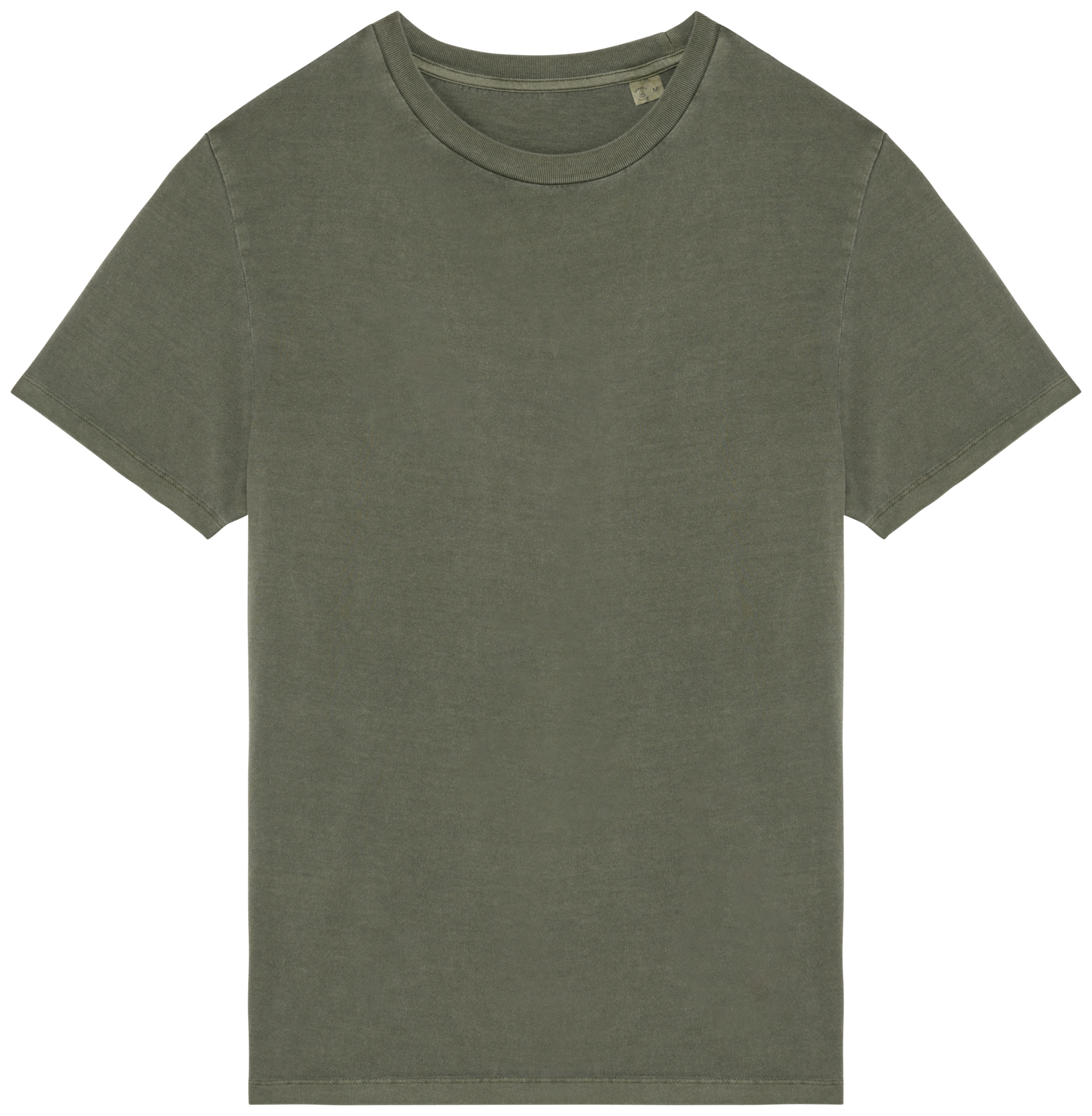 Native Spirit Ecologisch verwassen uniseks T-shirt — Washed Organic Khaki