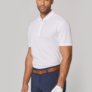 PROACT® Heren sportpolo met kraag met kwartrits