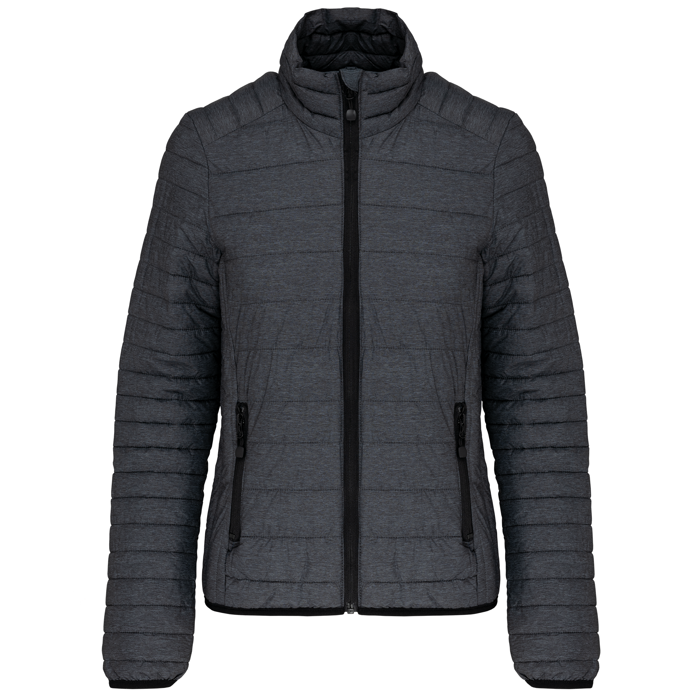 Kariban Ladies' lightweight padded jacket — Marl Dark Grey