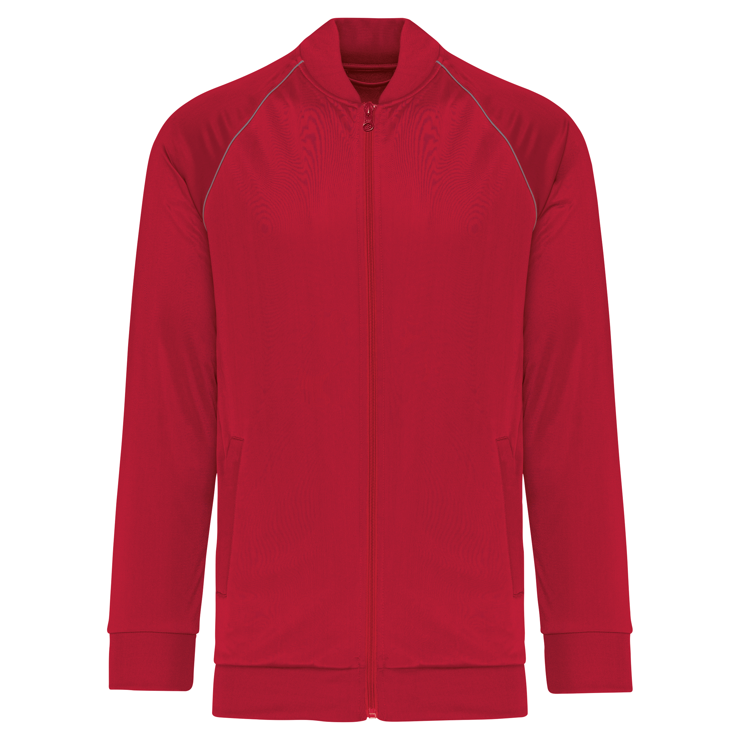 PROACT® Unisex trainingsjasje met rits en biesje — Sporty Red