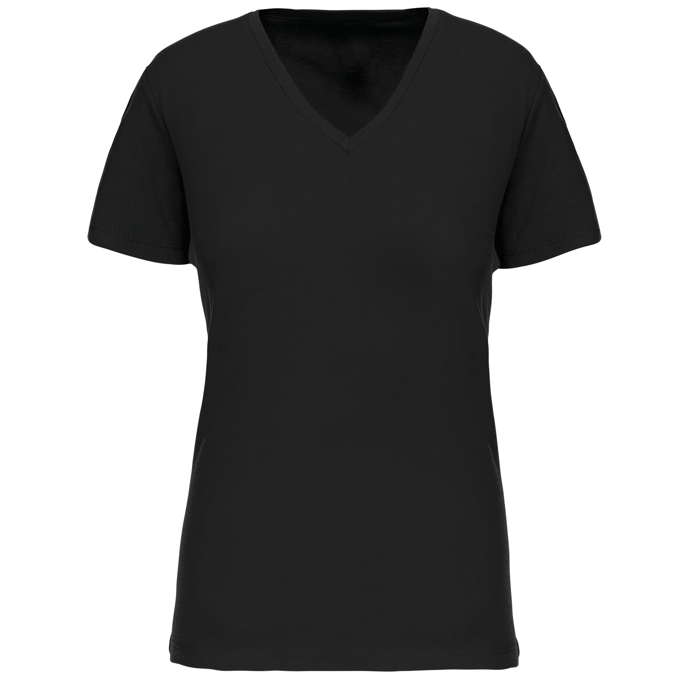Kariban Dames-T-shirt BIO150 IC V-hals — Black