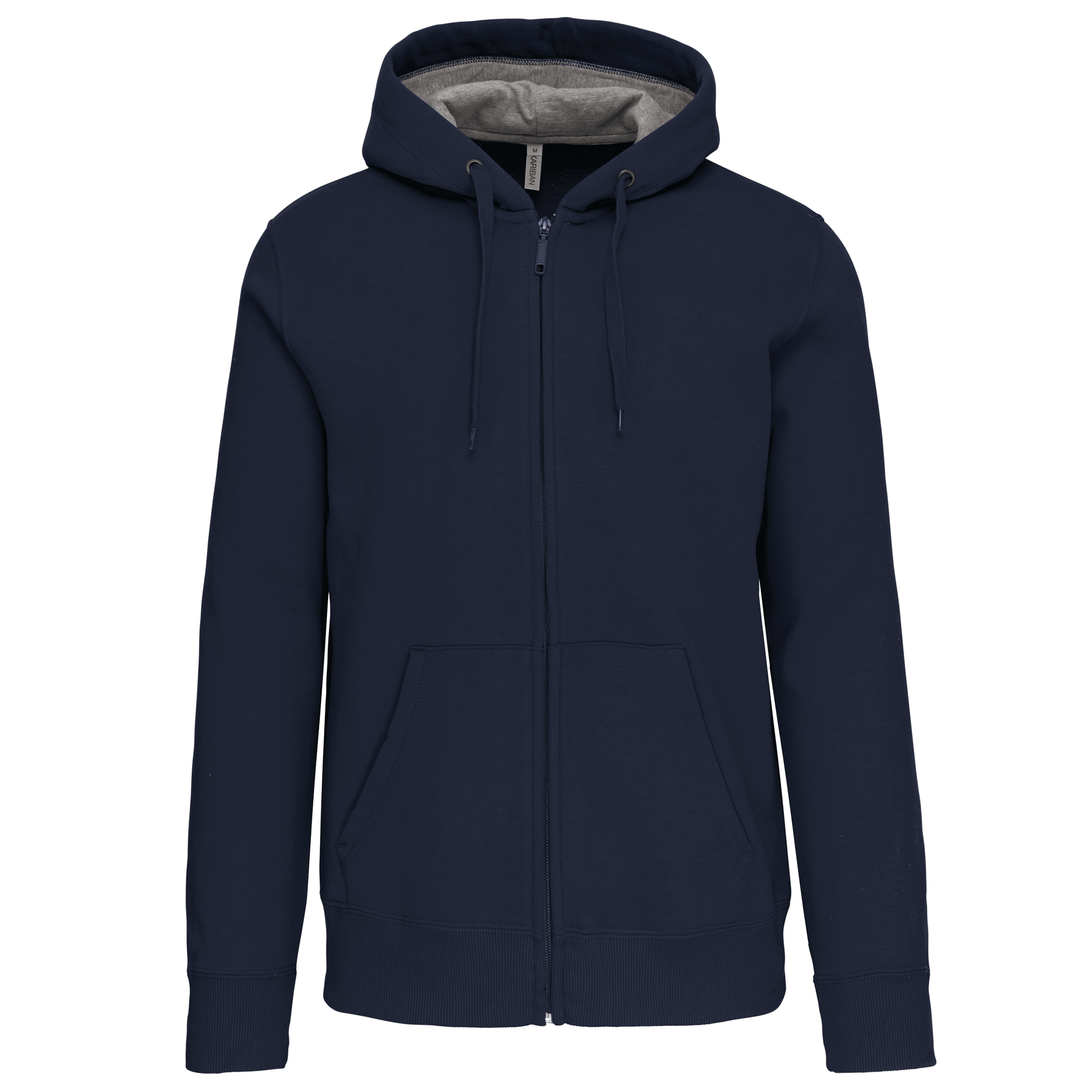 Kariban Sweatvest met capuchon — Navy
