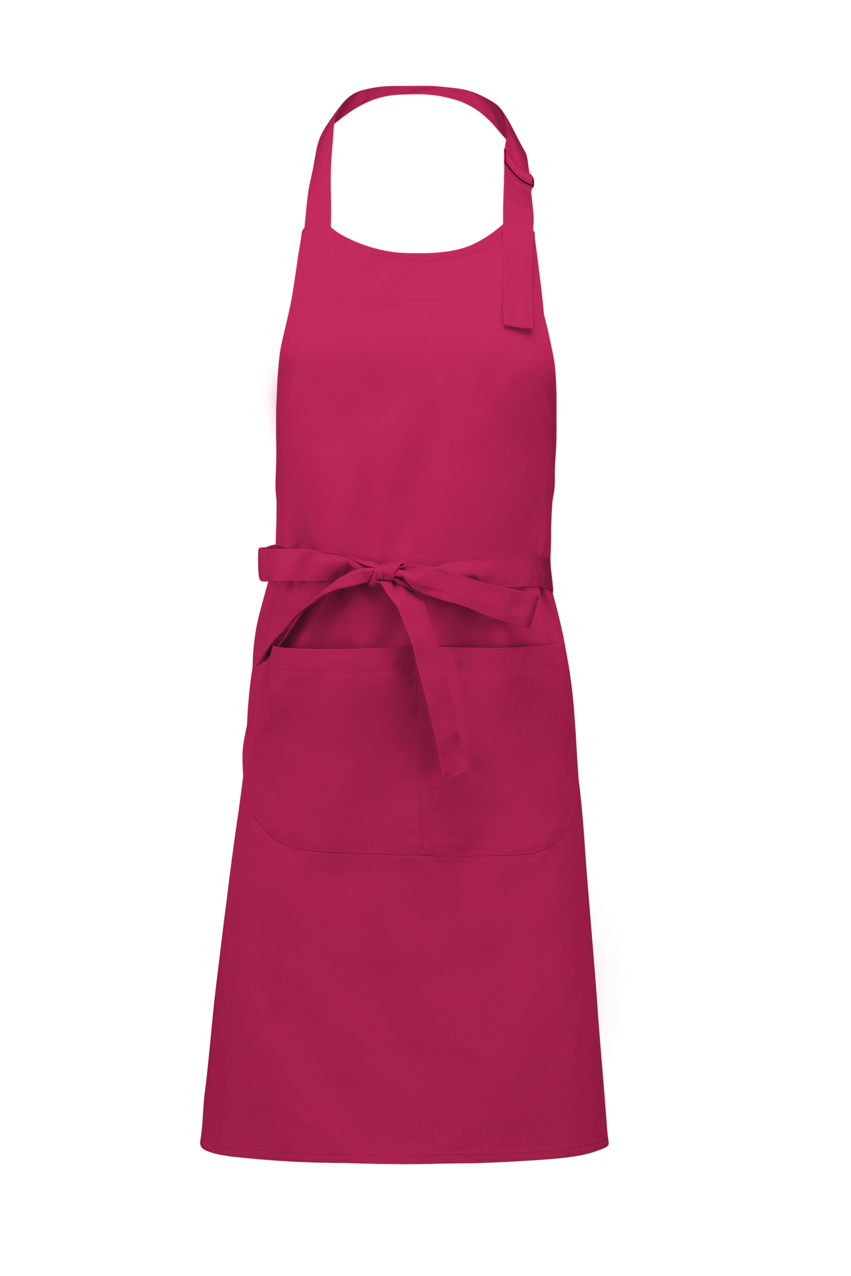 Kariban Katoenen schort met zak — Fuchsia