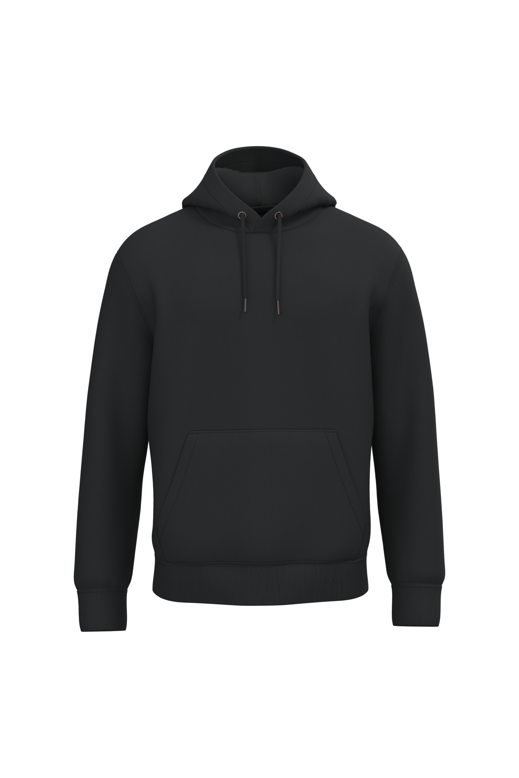 Native Spirit Ecologische uniseks sweater met capuchon — Black