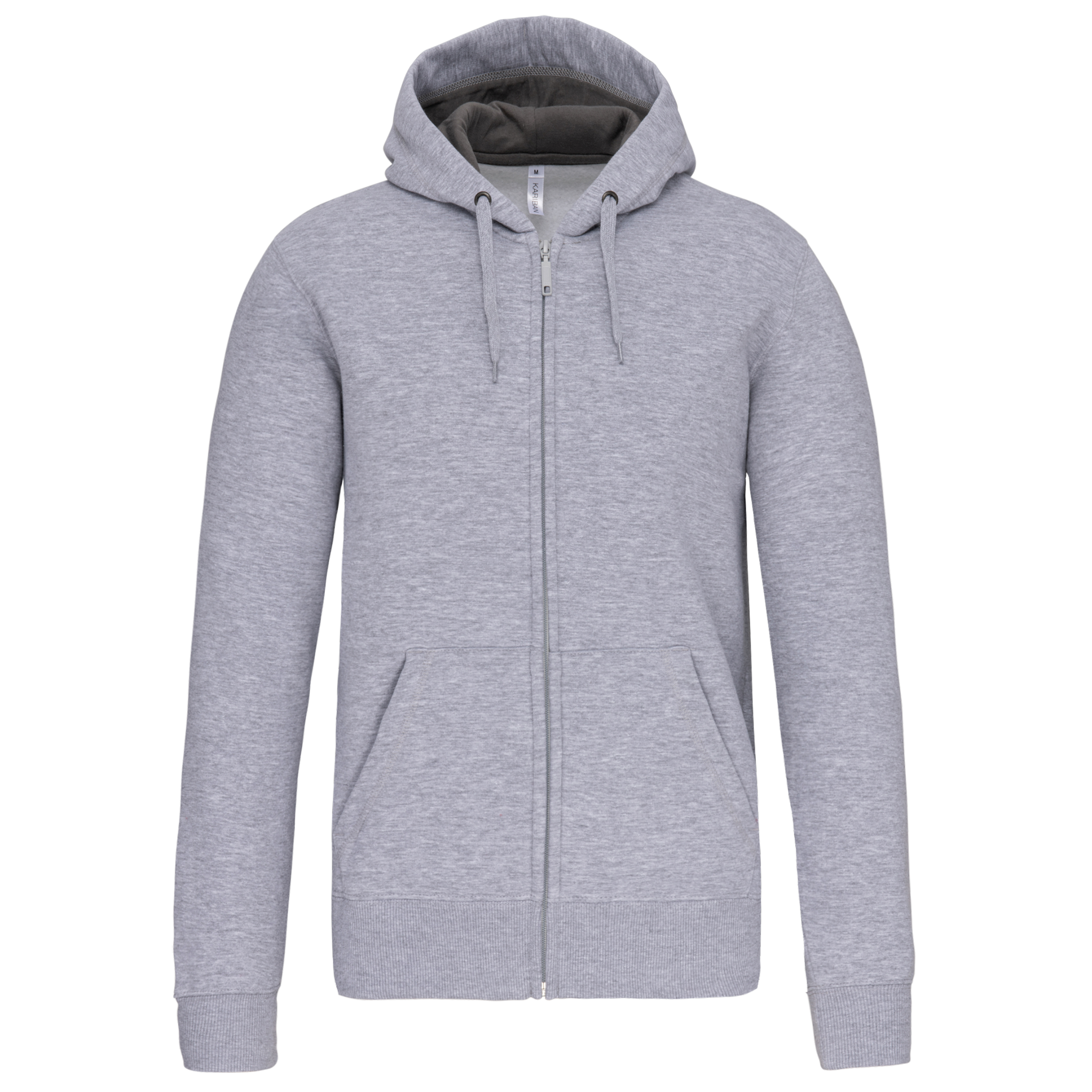 Kariban Sweatvest met capuchon — Oxford Grey