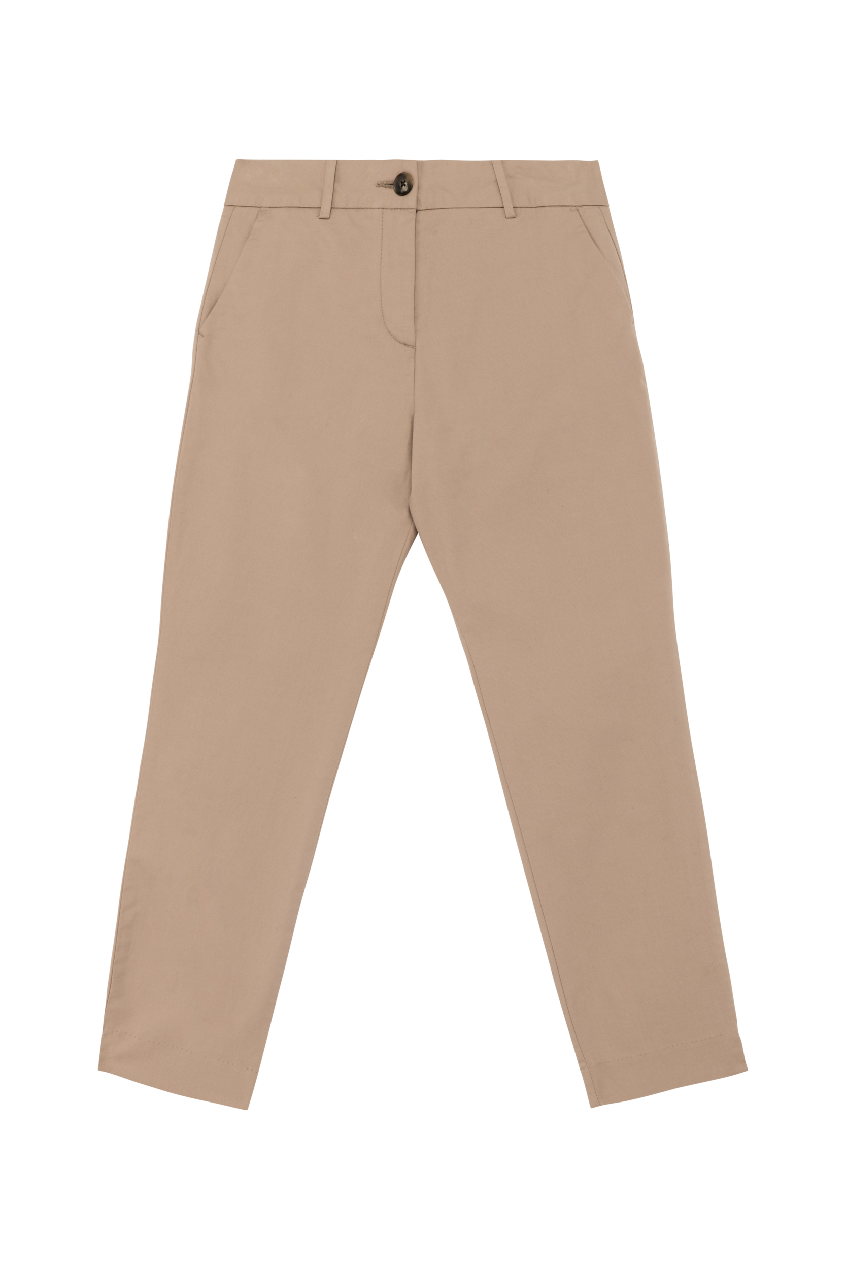 Native Spirit Ecologische enkellange chinobroek dames — Wet Sand