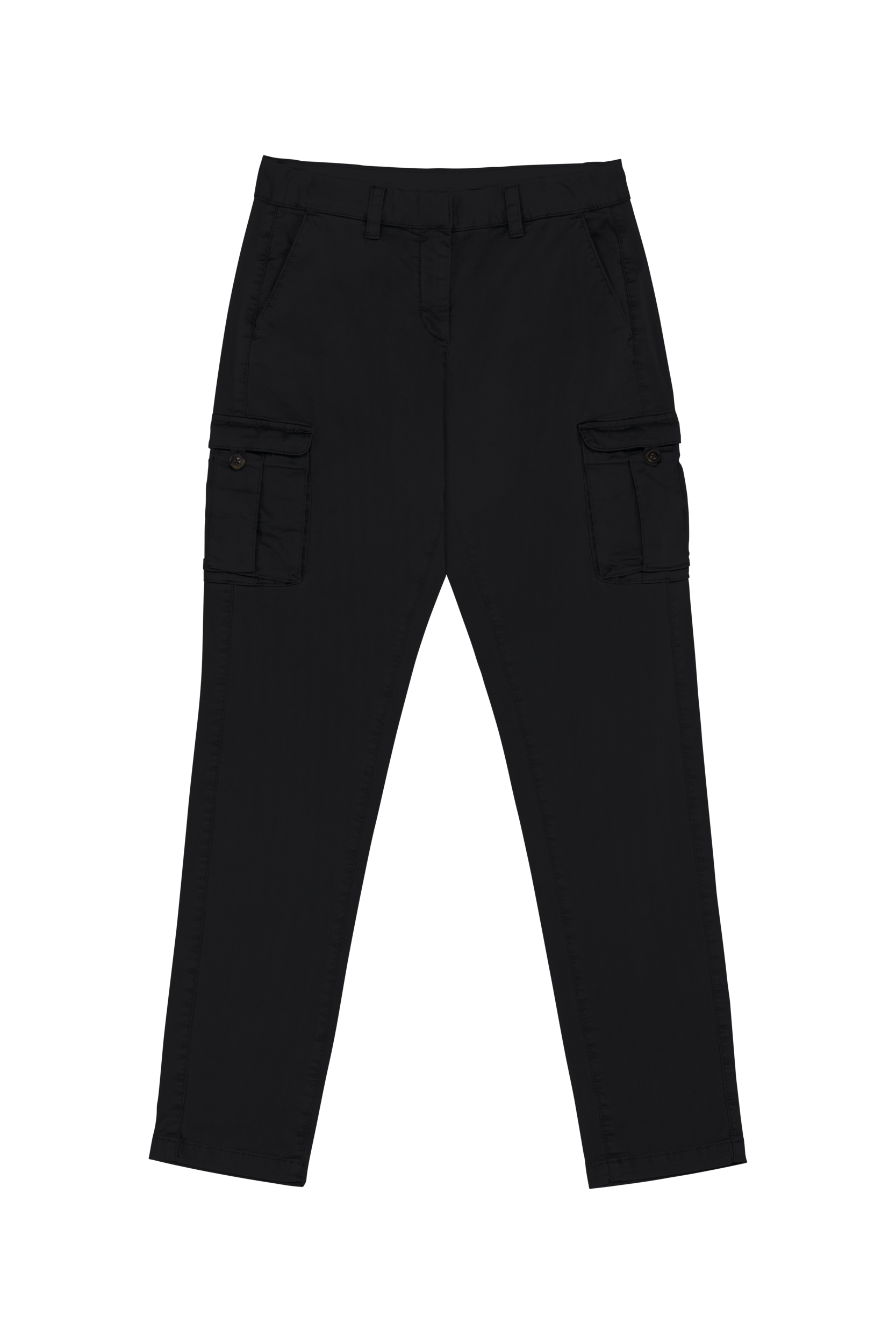 Native Spirit Ecologische verwassen cargobroek dames — Washed black