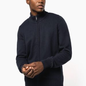 Kariban Heren cardigan met rits