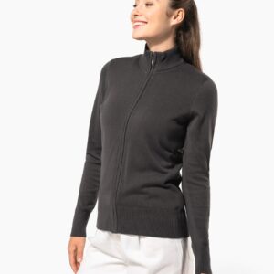 Kariban Dames cardigan met rits