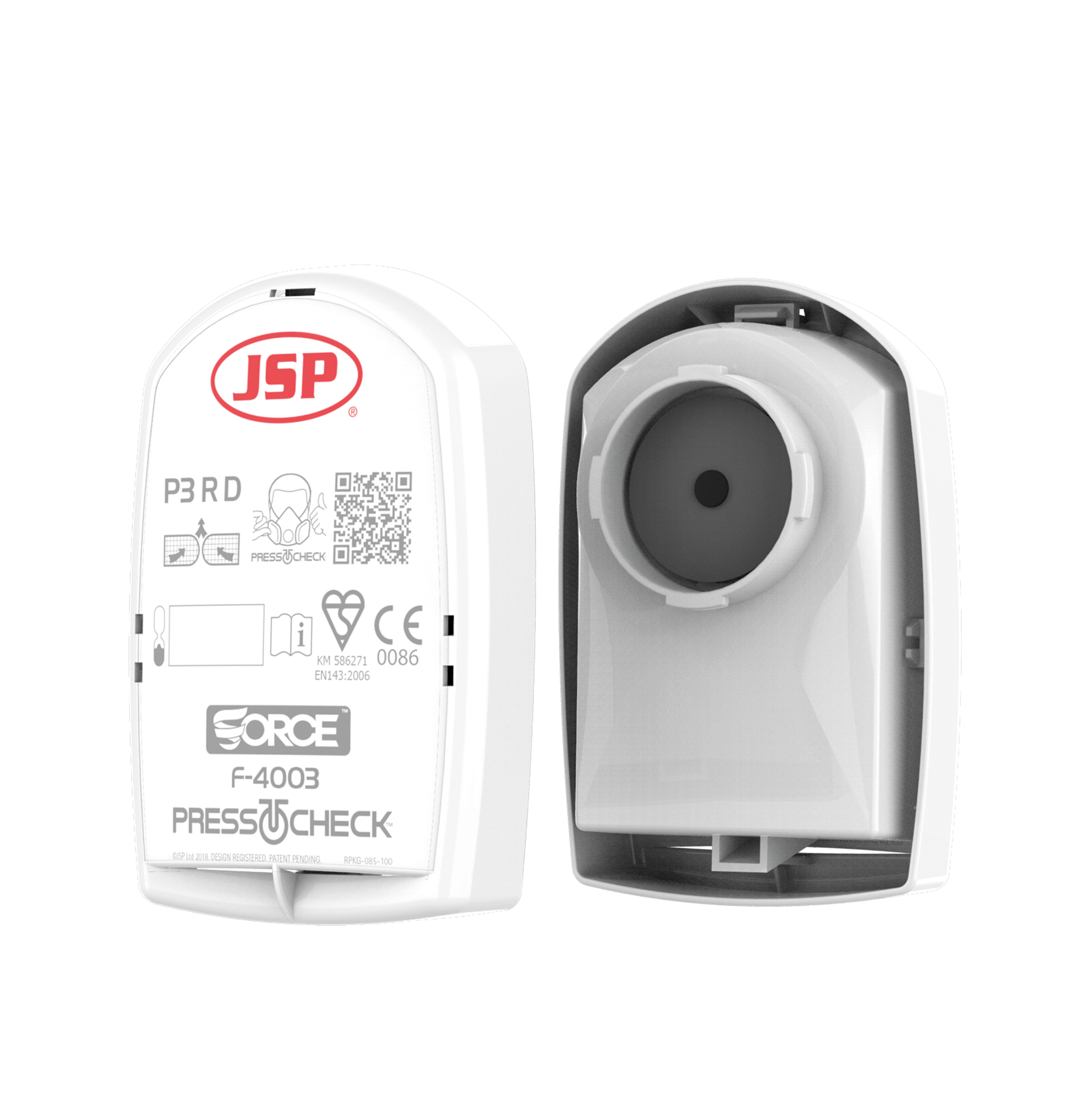 JSP Press to Check™ P3-patronen / 2 stucks — White