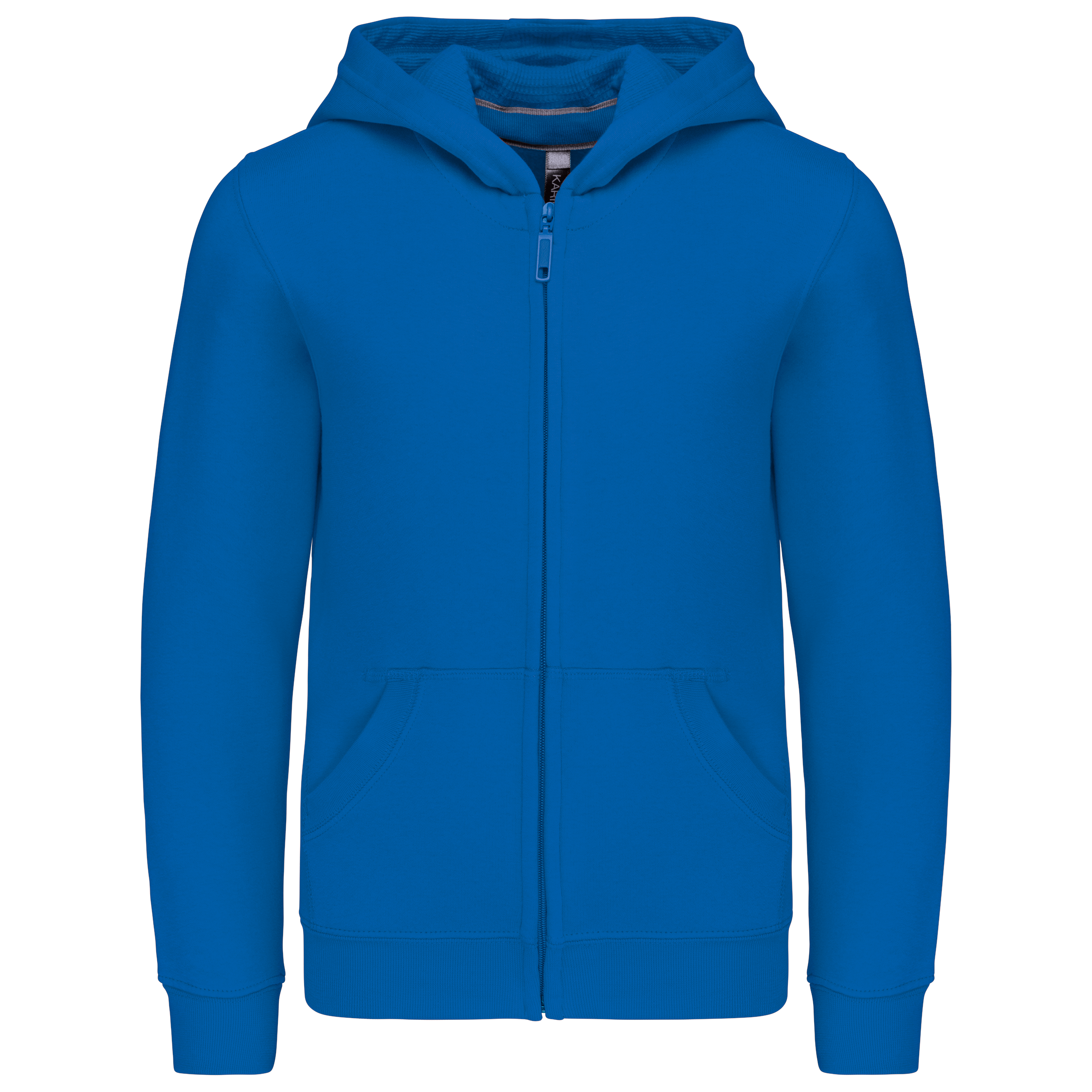 Kariban Kinder sweatvest met capuchon — Light Royal Blue