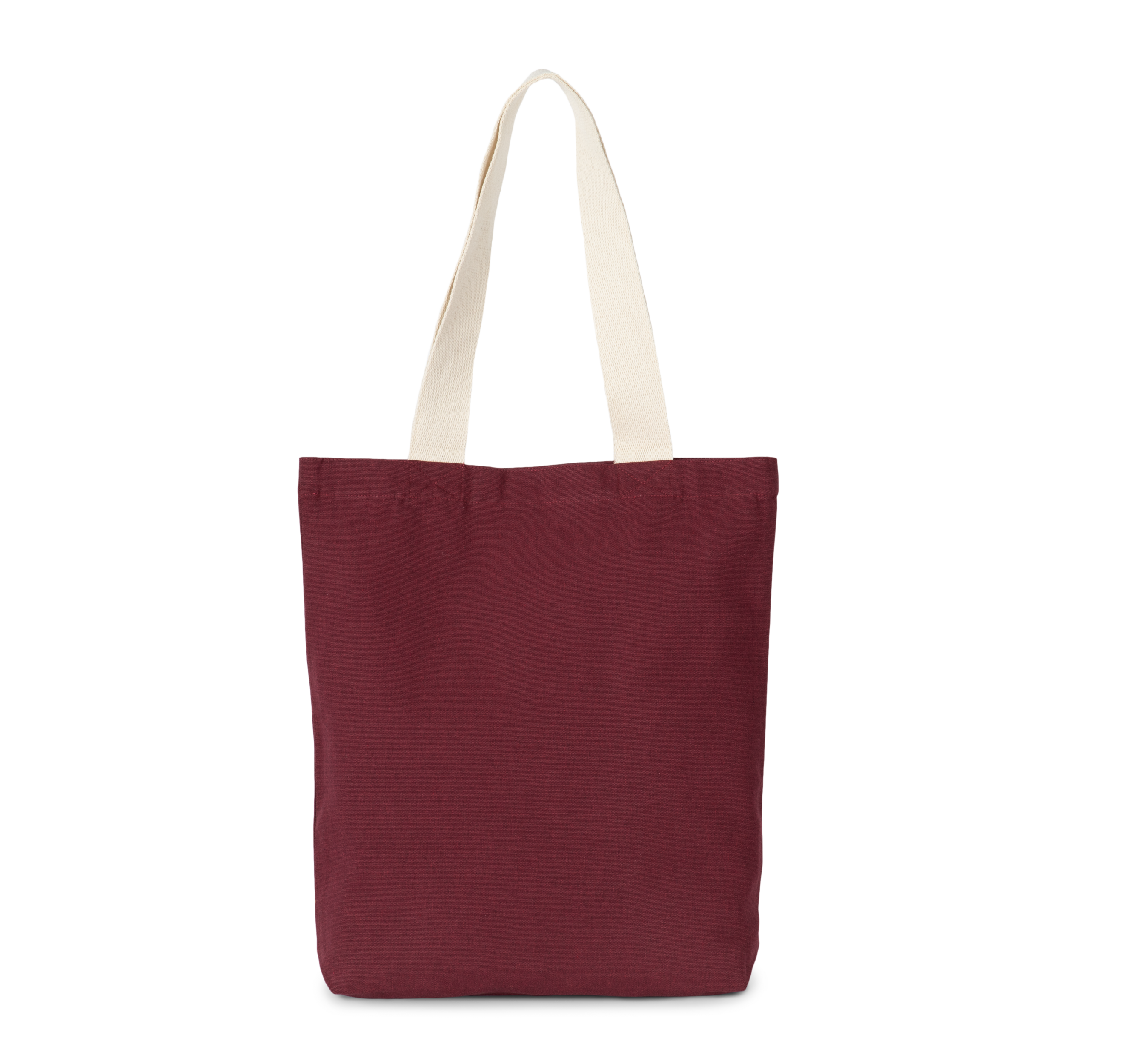 Kimood Gerecyclede shopper met platte bodem — Rosewood / Ecume
